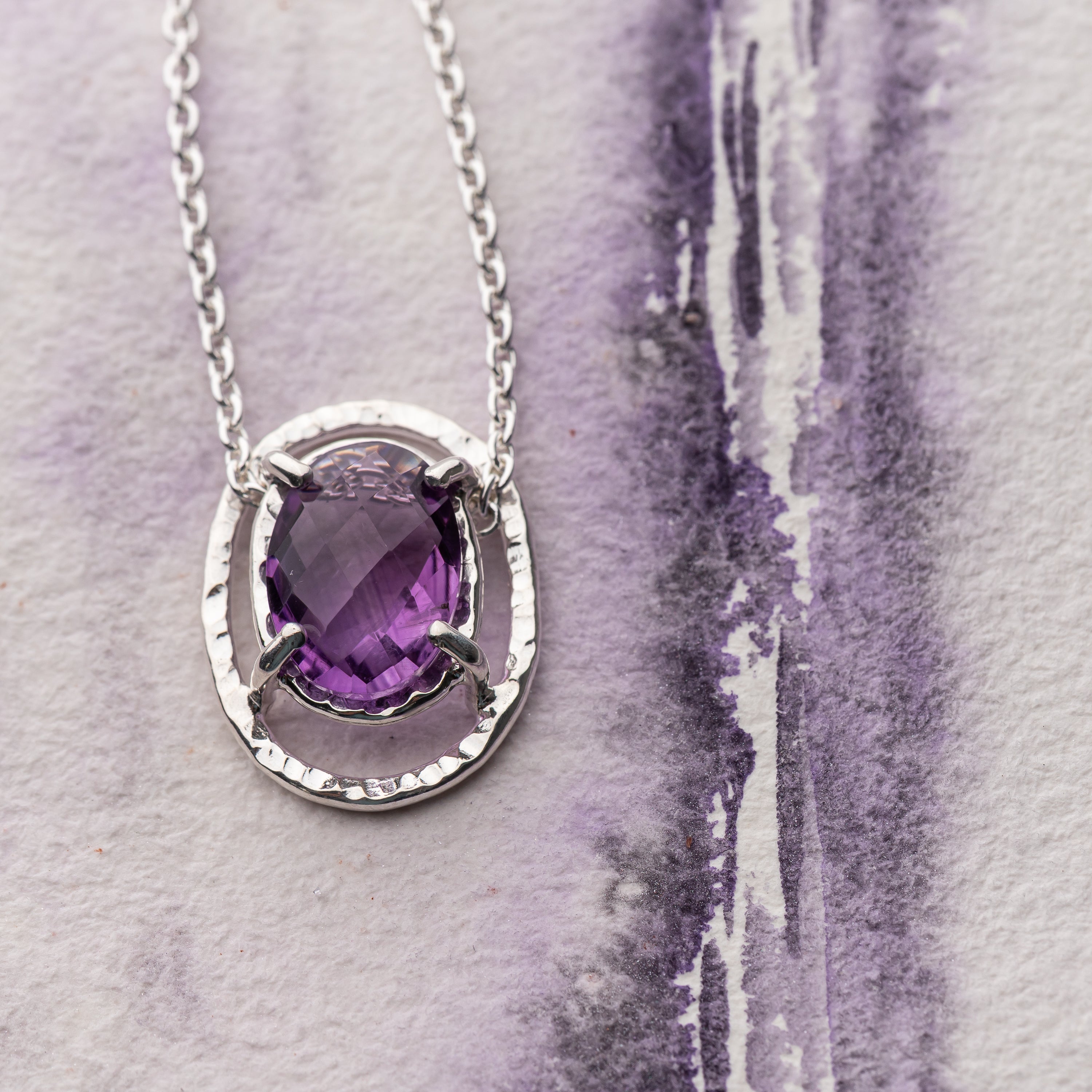 Amethyst, Silver, and a Little Bit of Paint!