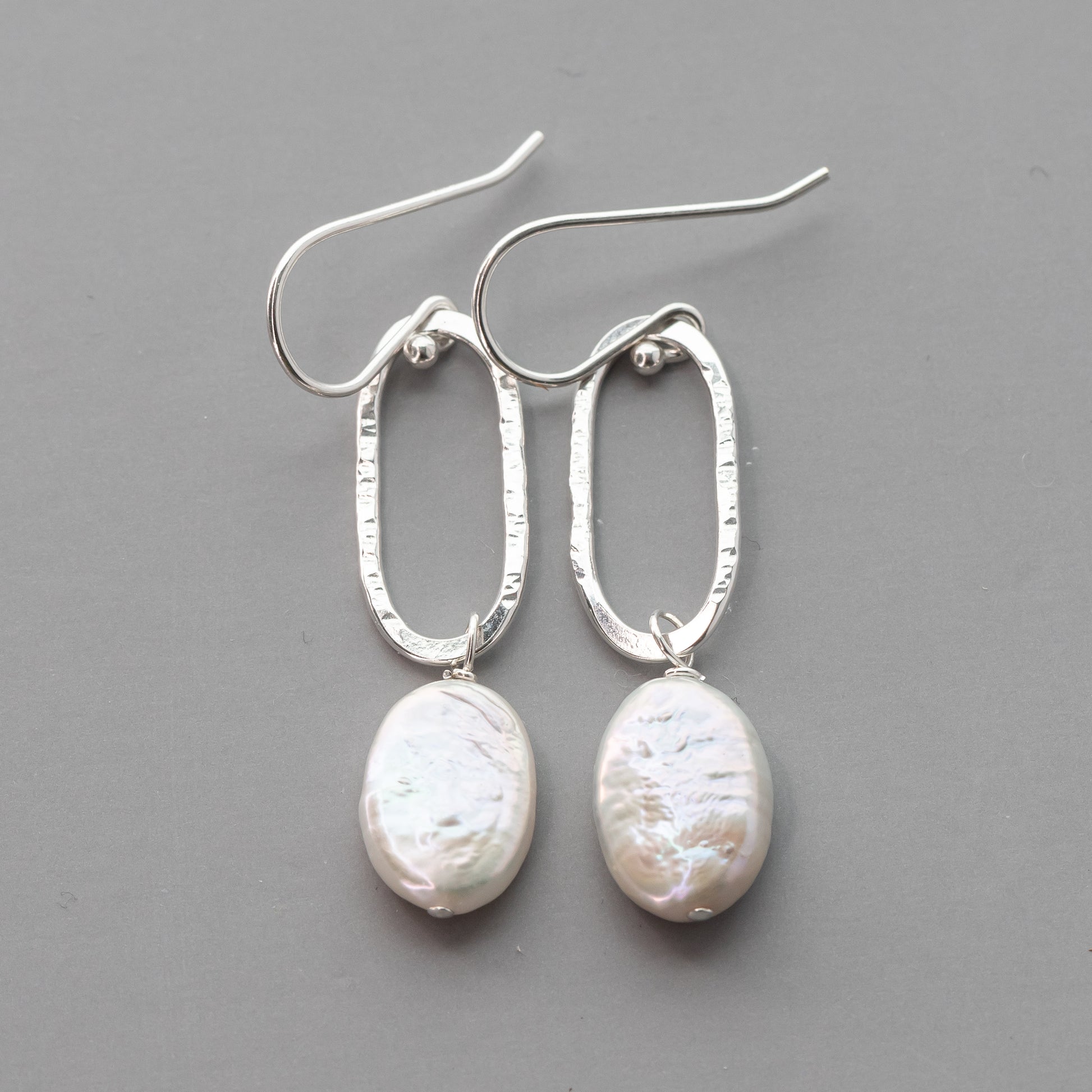 Handmade Jewelry, Freshwater Pearl Earrings, Unique Pearl Dangle Earrings