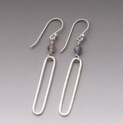Elongated Oval Dangles with Labradorite