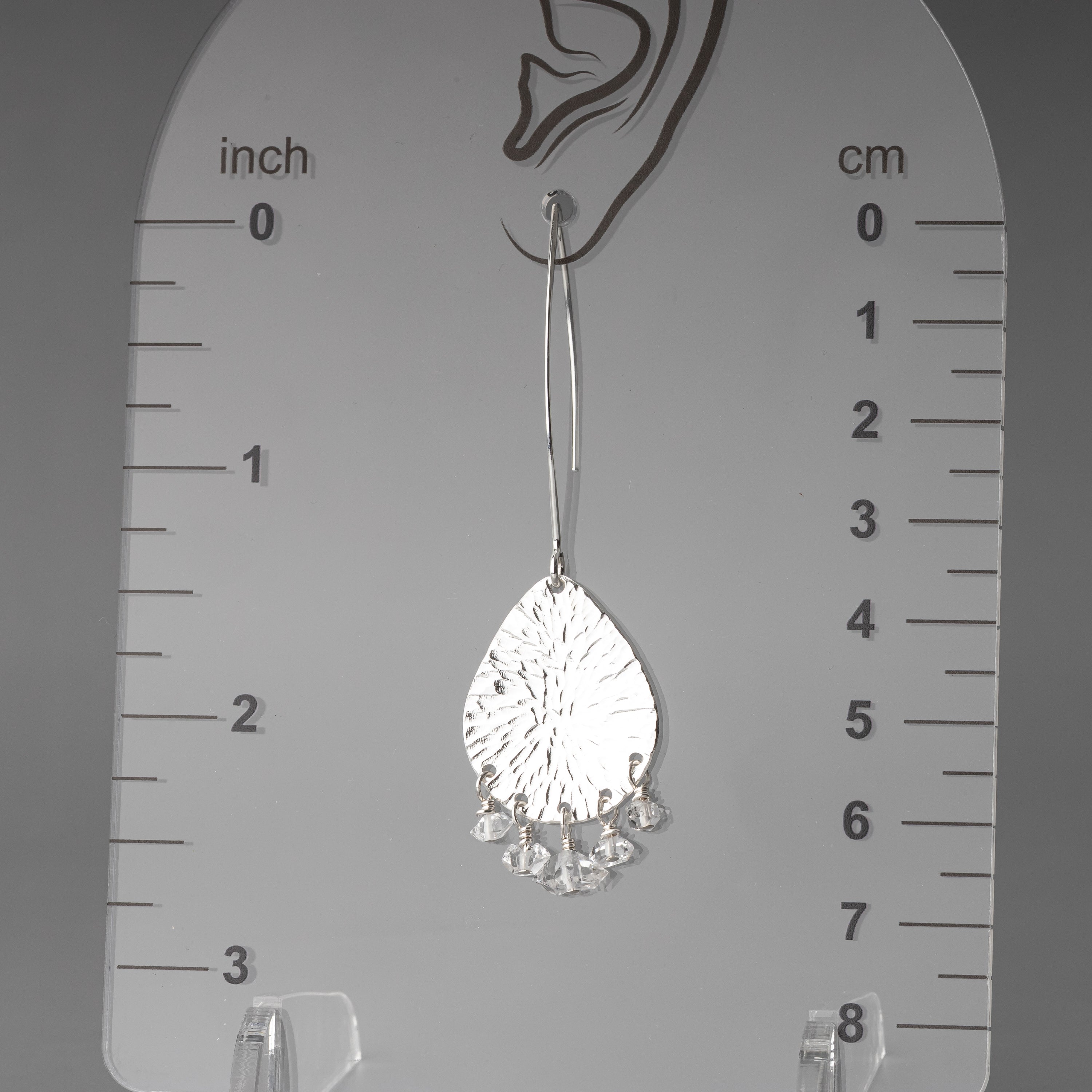 Herkimer Diamond Chandelier Earrings