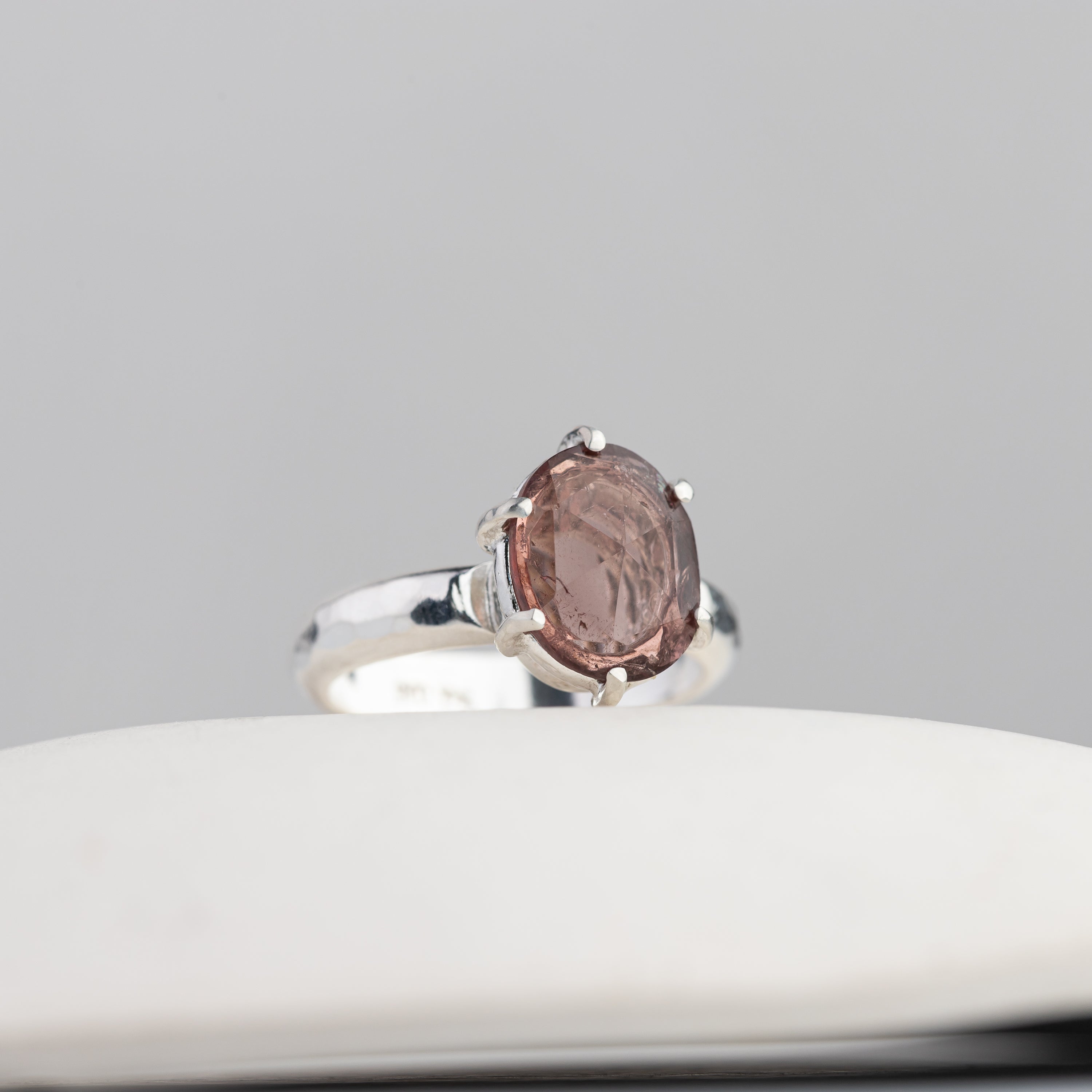 Pink Tourmaline Prong Set Ring