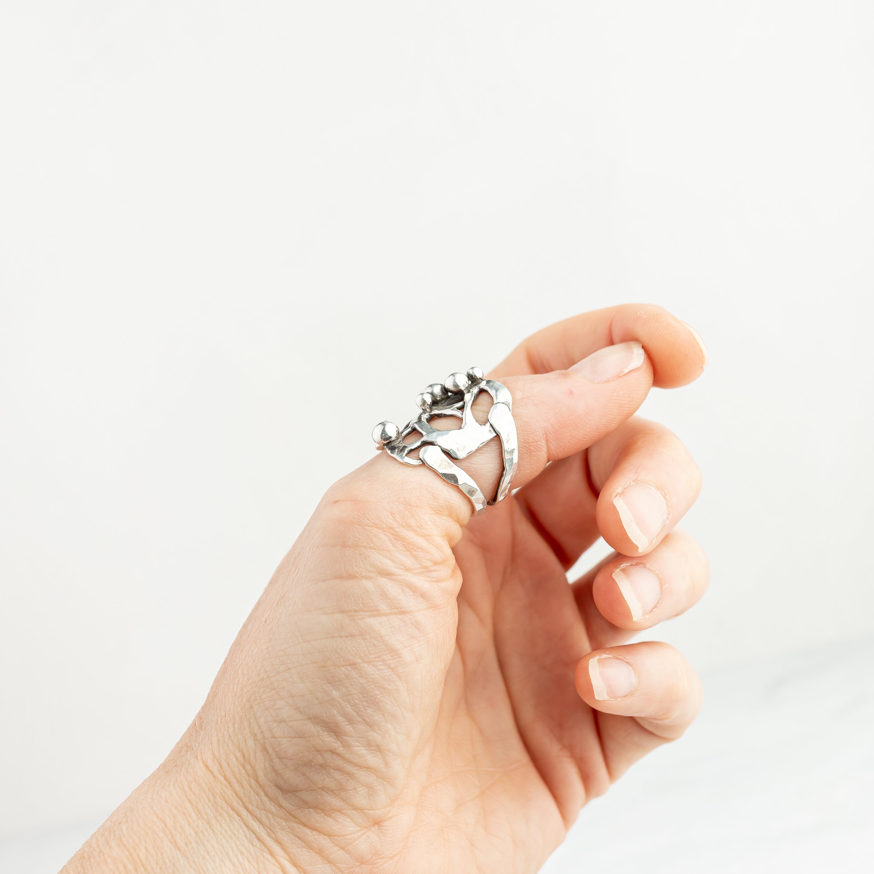 Sterling Silver Sculpture Ring