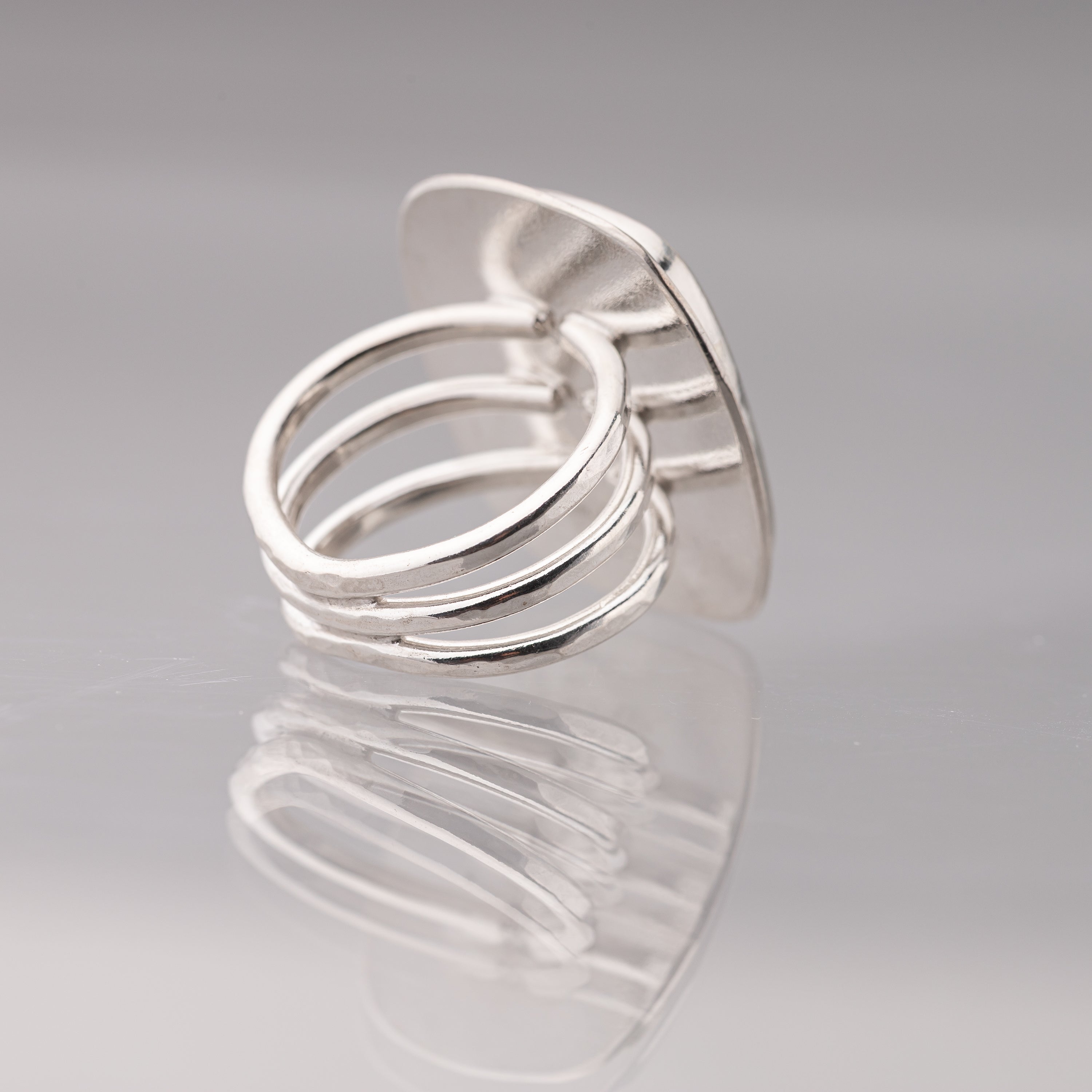 Banded Agate Statement Ring