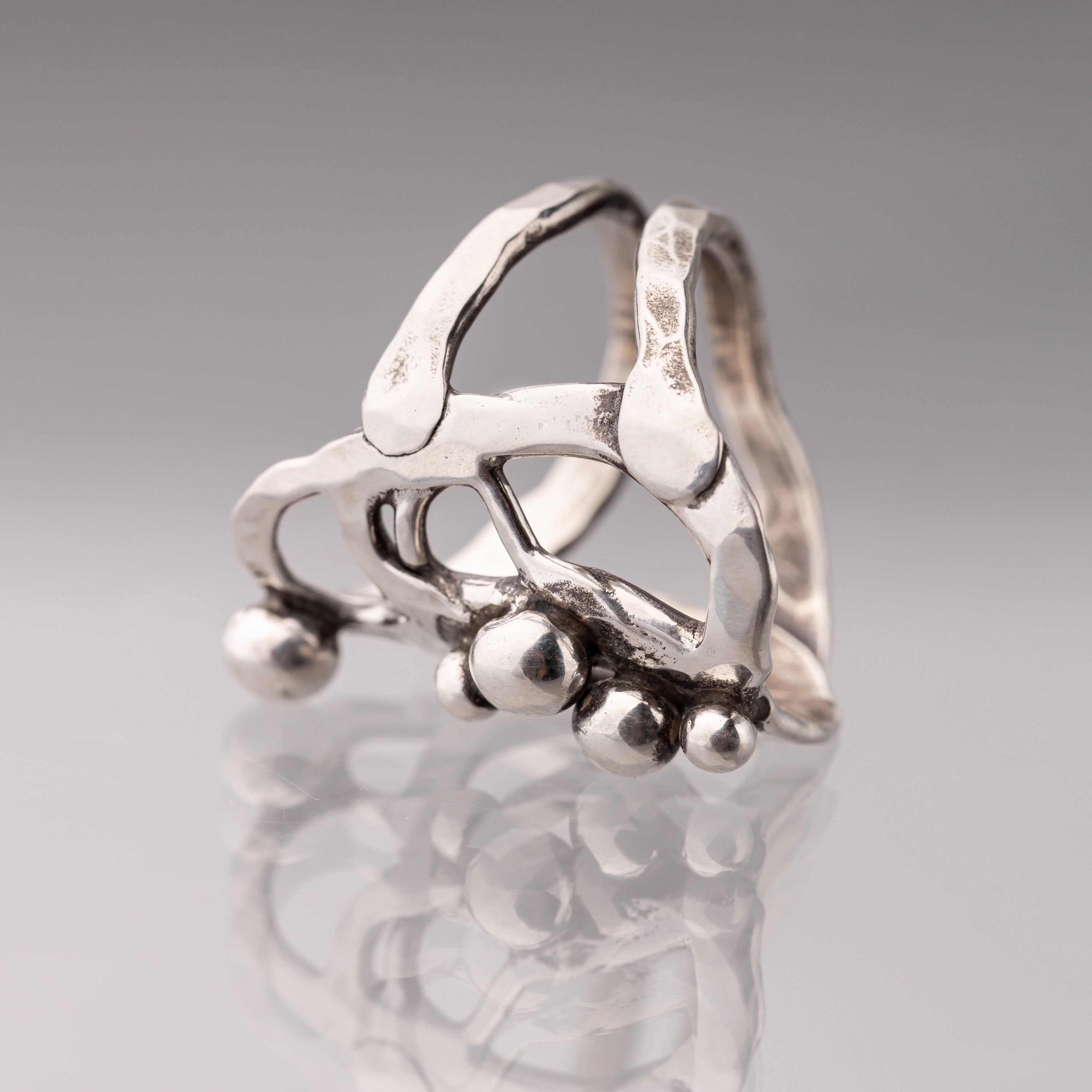 Sterling Silver Sculpture Ring