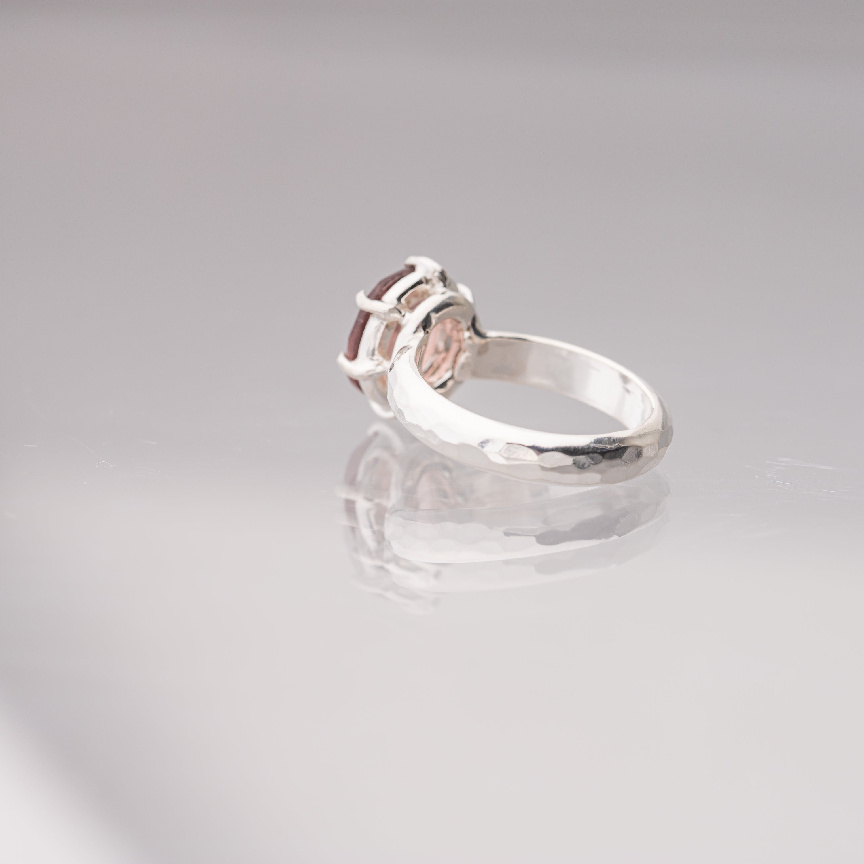 Pink Tourmaline Prong Set Ring
