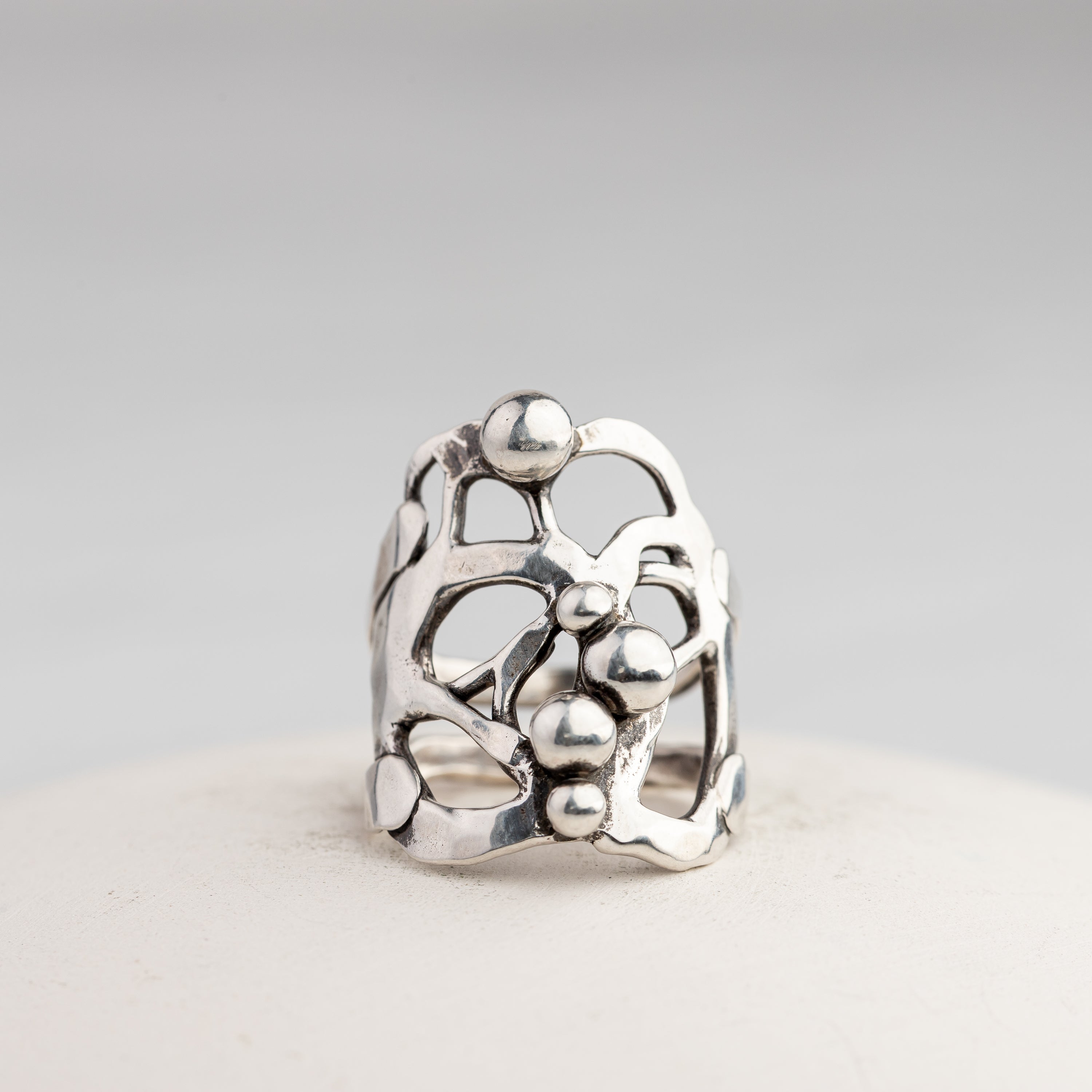 Sterling Silver Sculpture Ring