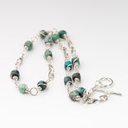 Chrysocolla Wire Wrapped Chain