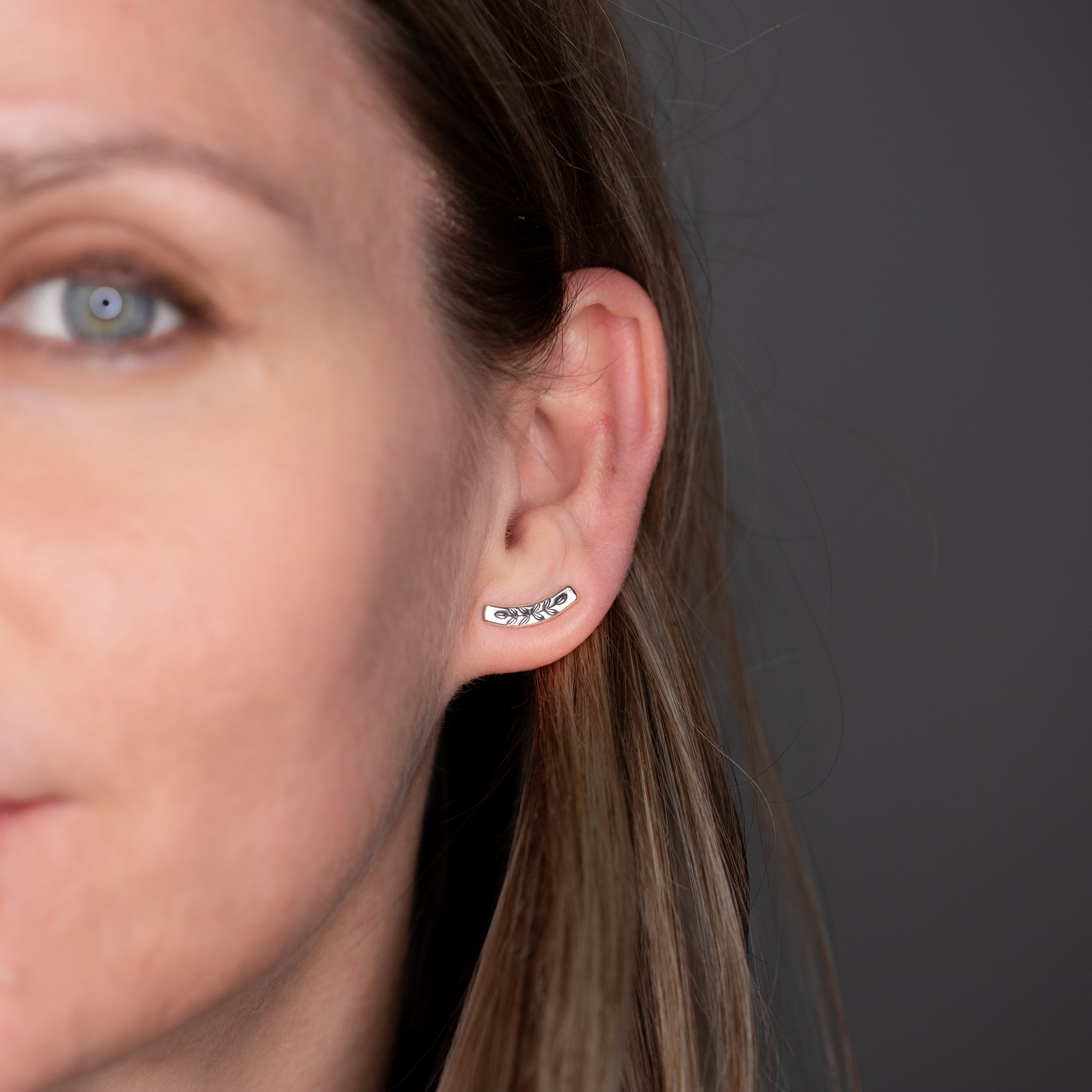 Silver Vine Studs