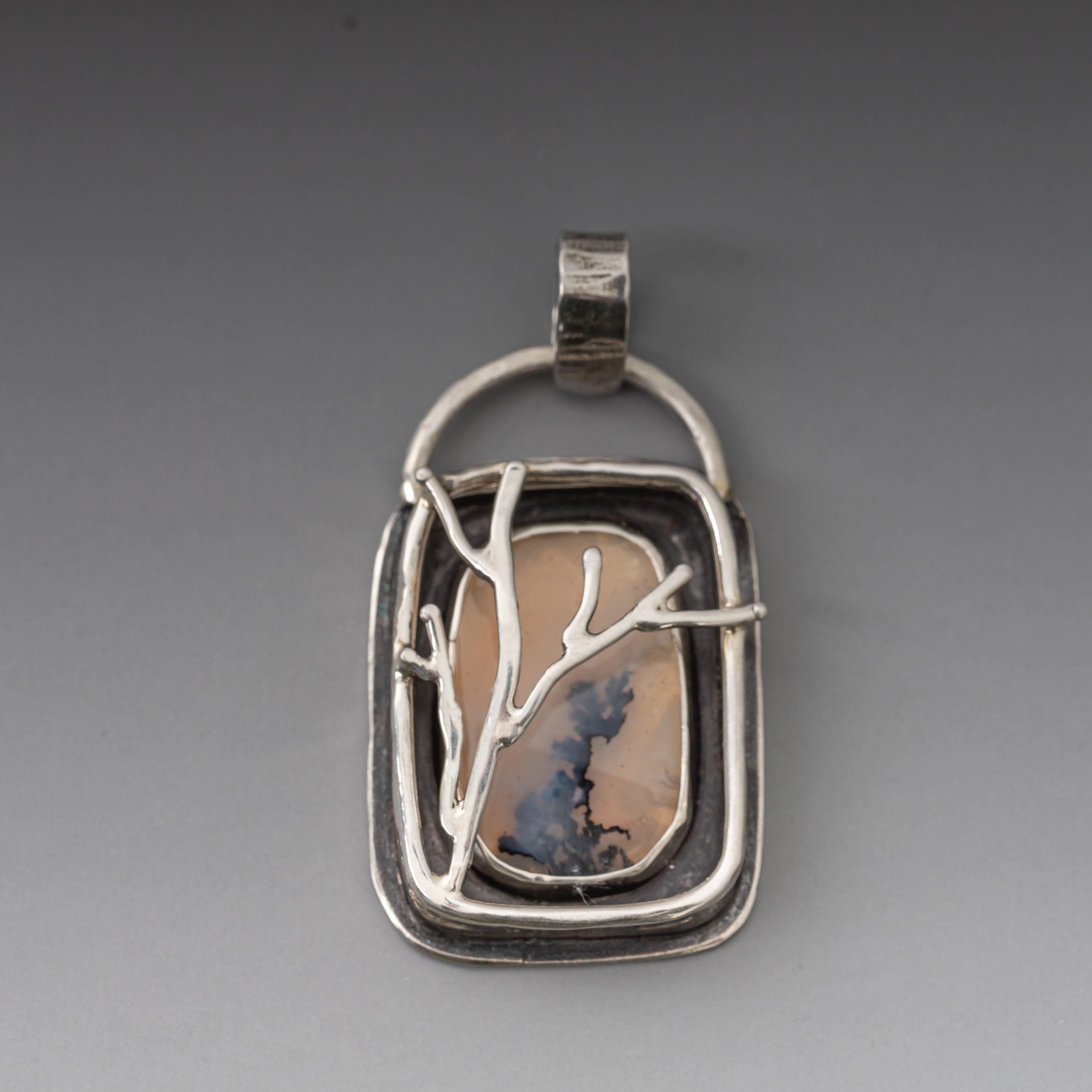 Dendritic Agate Tree Pendant