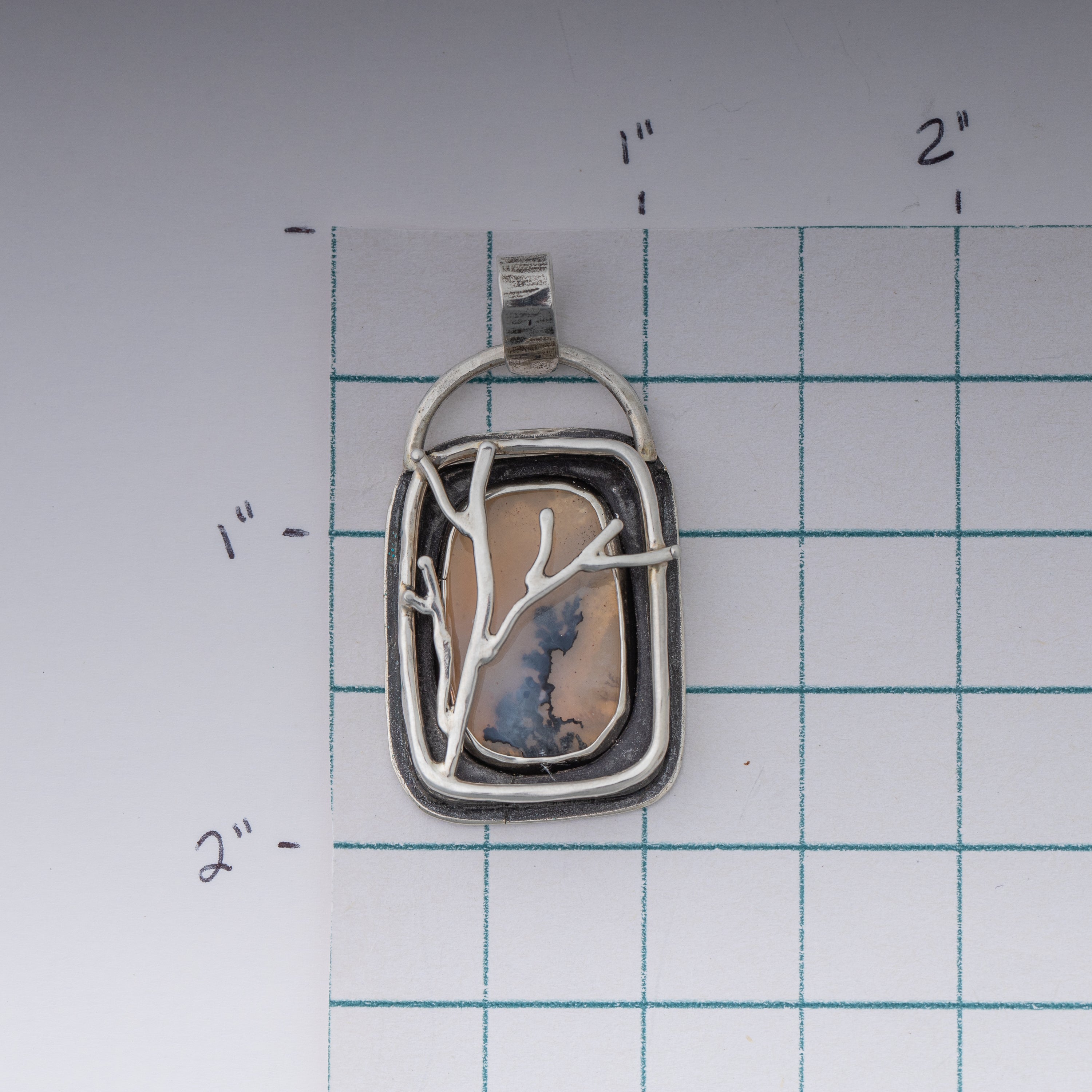 Dendritic Agate Tree Pendant