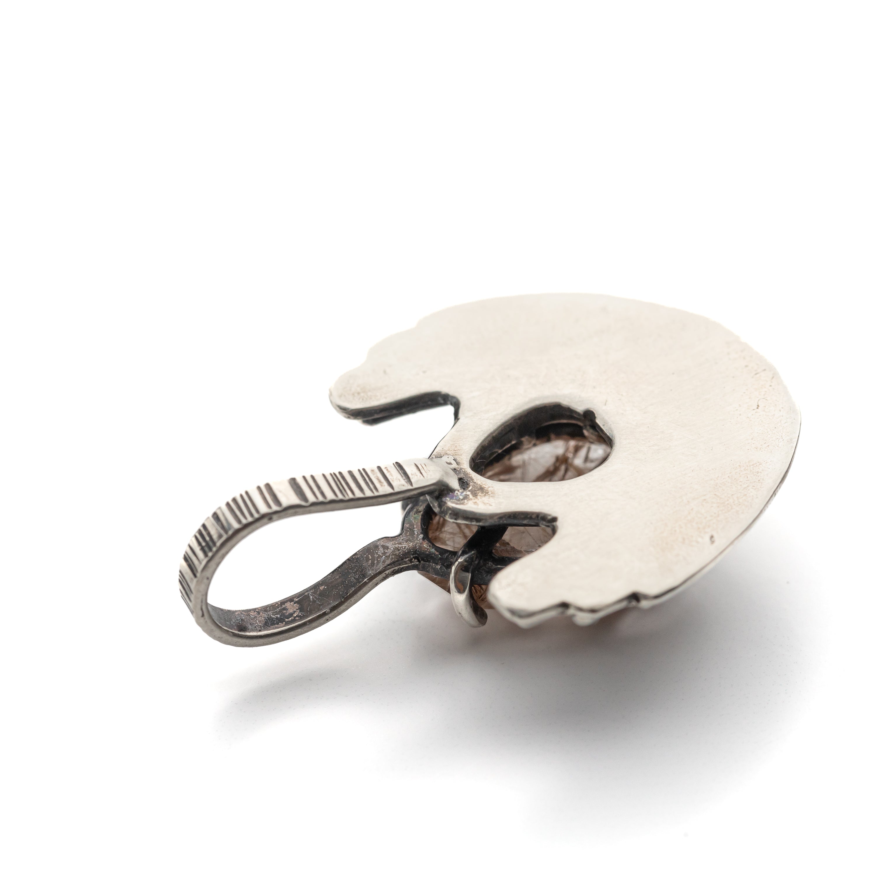 Rutilated Quartz Prong Set Pendant
