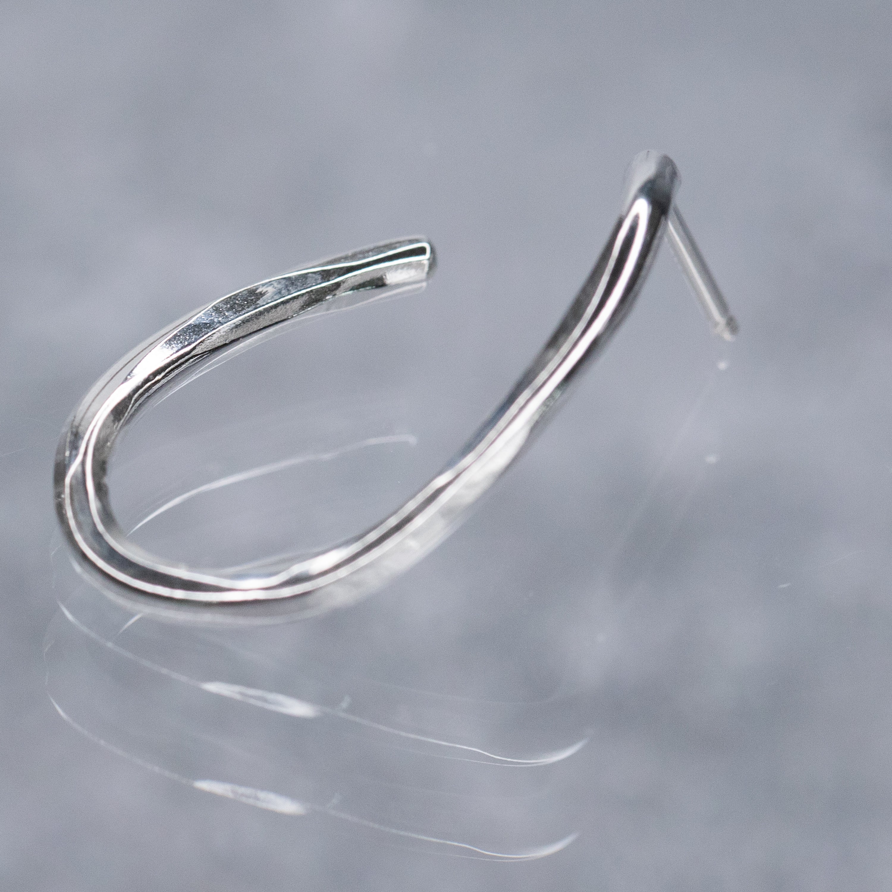 Sculpted Oval Hoop Earrings