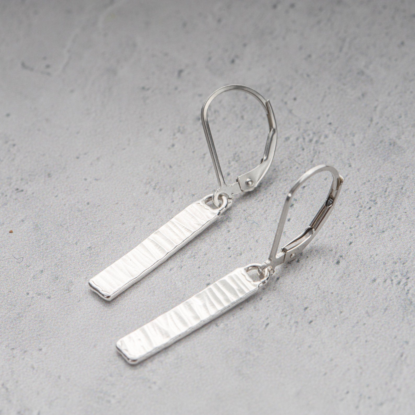 Leverback Bar Earrings