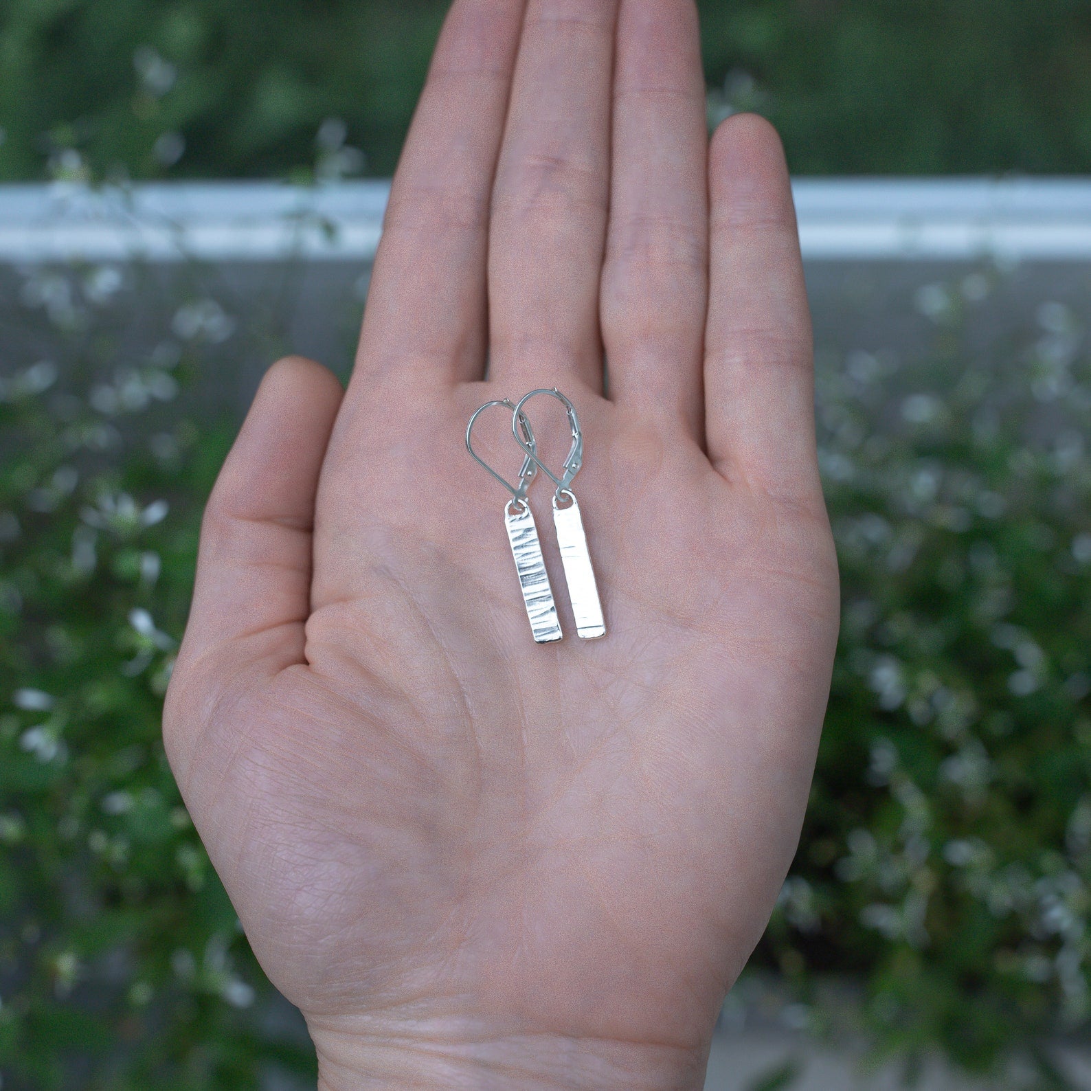 Leverback Bar Earrings