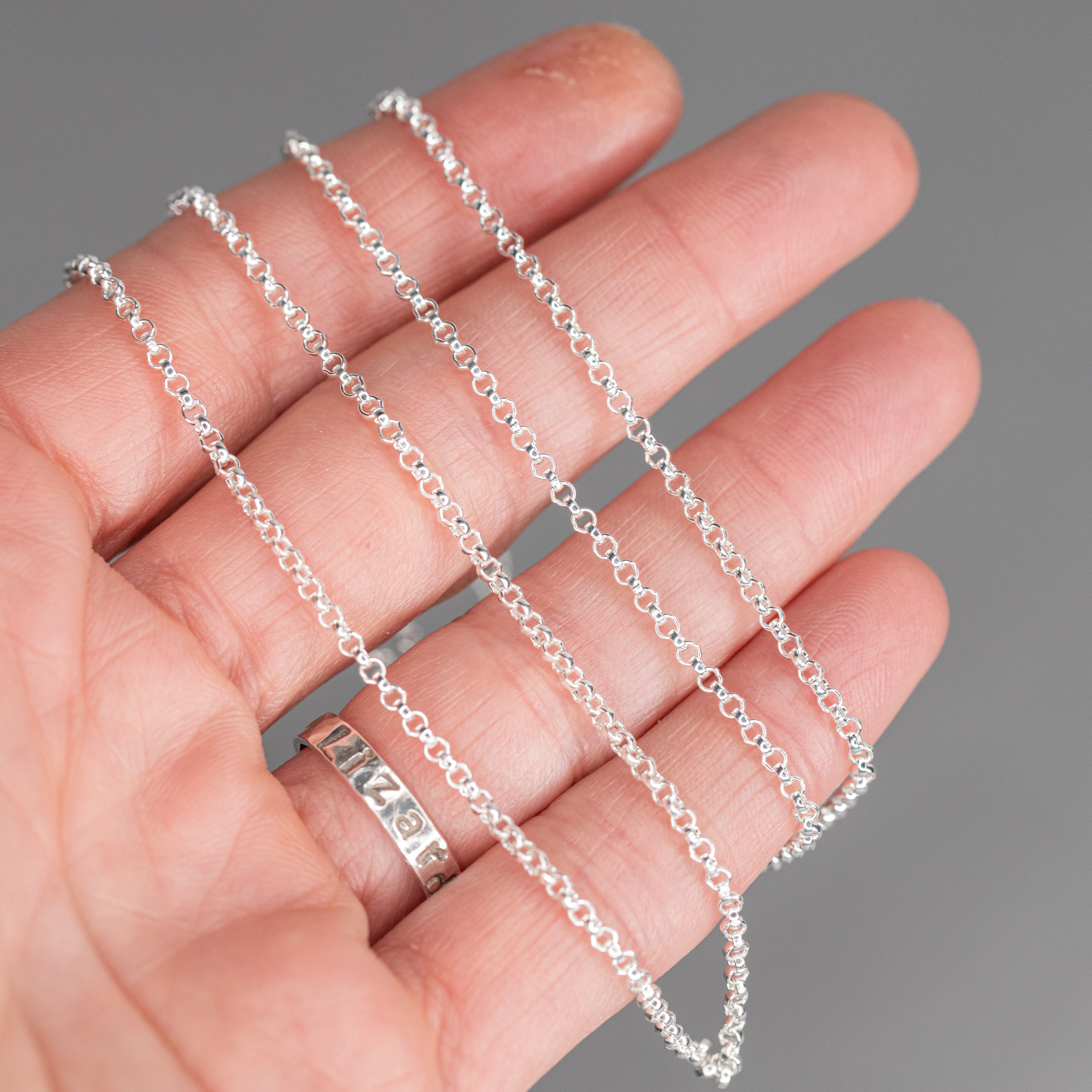 2mm Sterling Silver Cable Chain with Extender