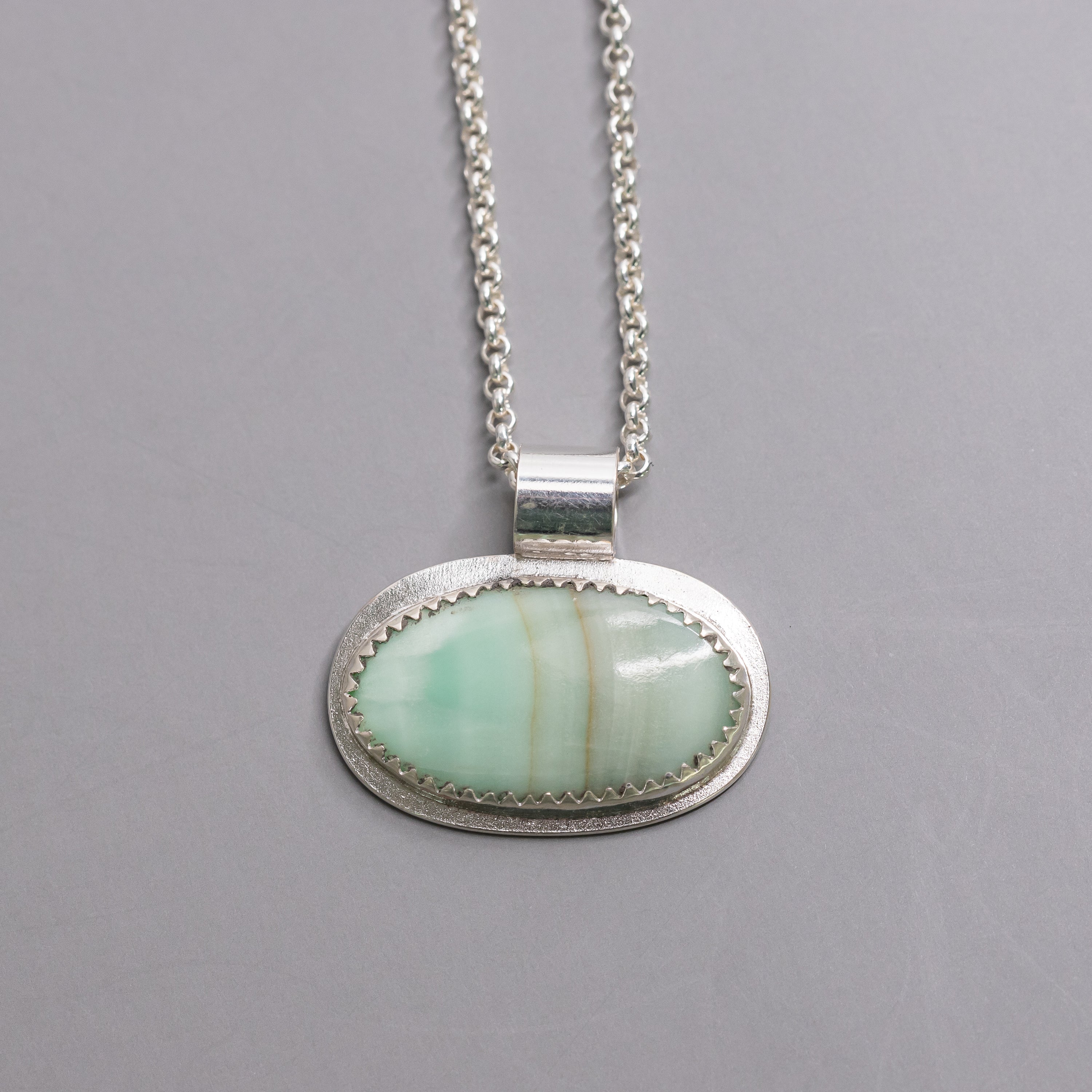 Green Aragonite Necklace