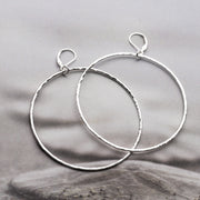 Big Circle Lever Back Earrings