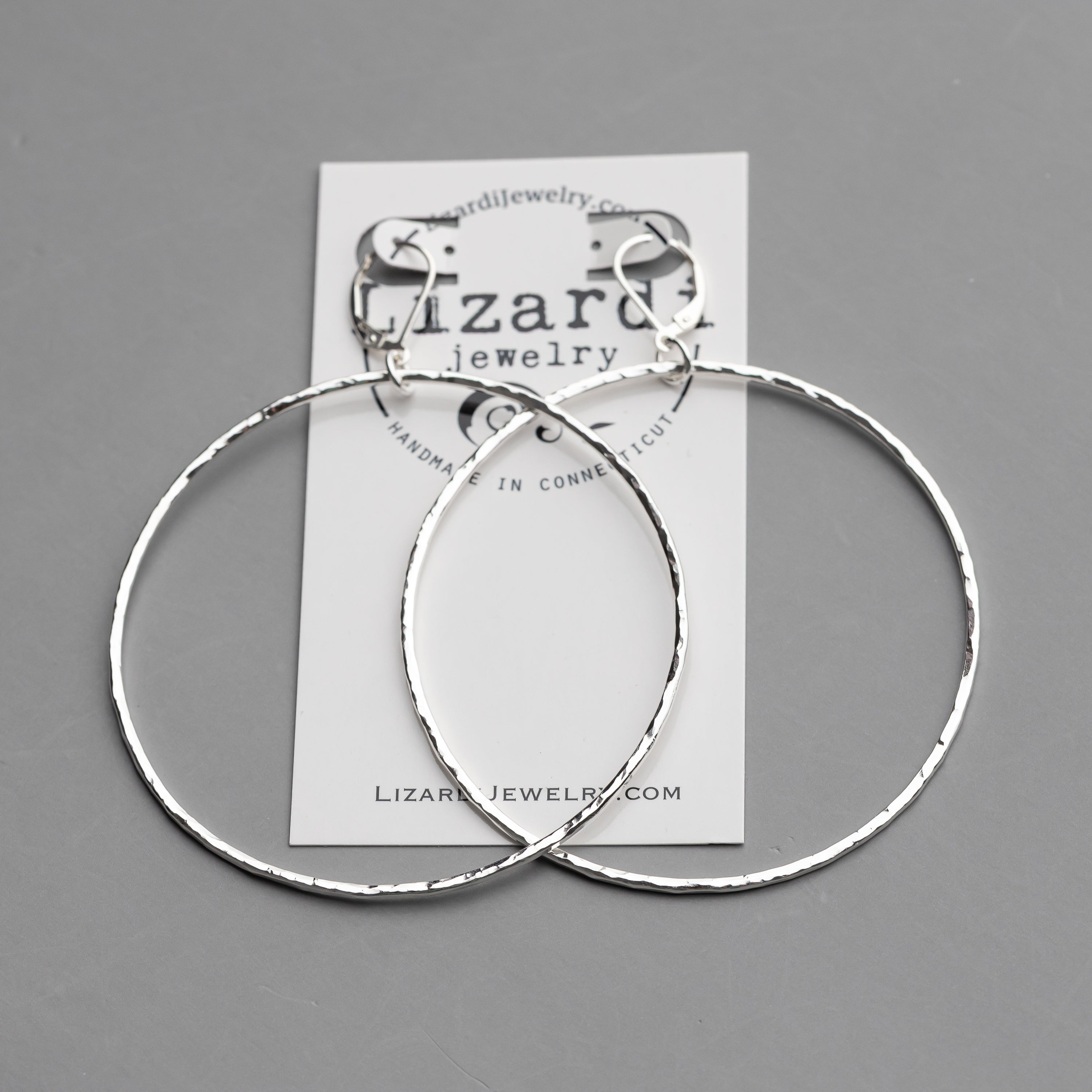 Big Circle Lever Back Earrings