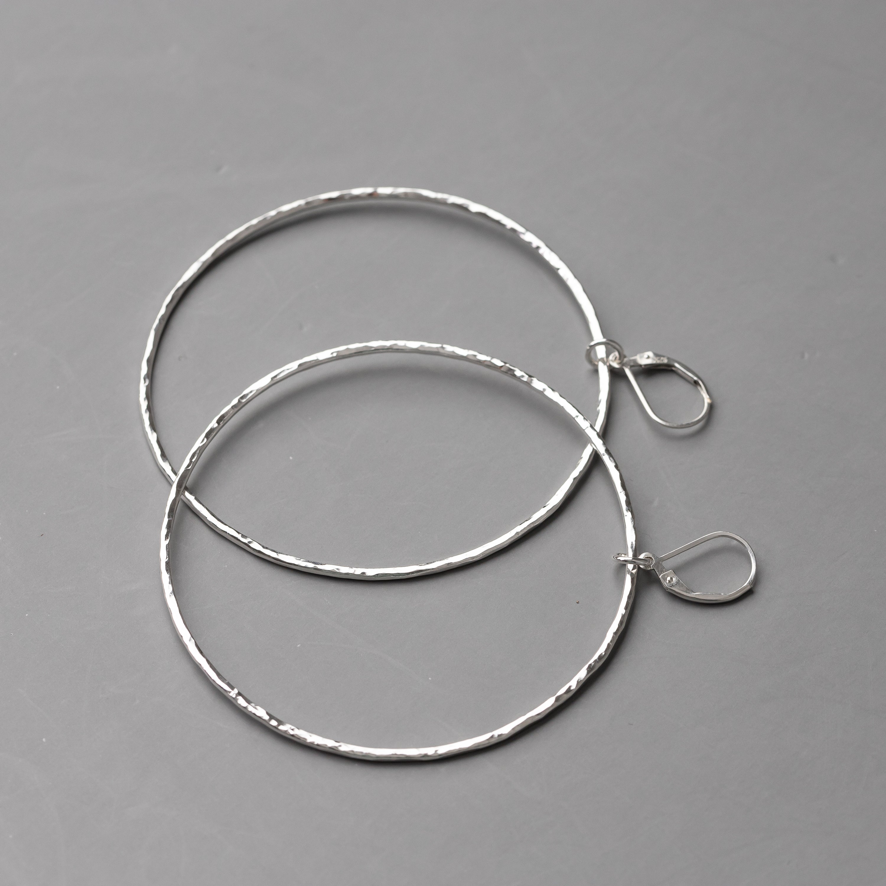 Big Circle Lever Back Earrings