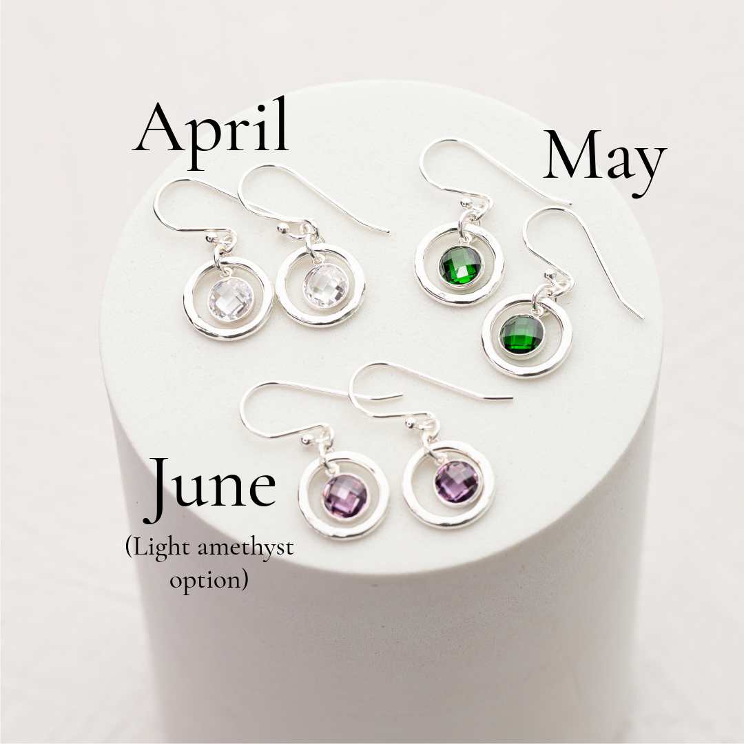 Custom Birthstone Earrings
