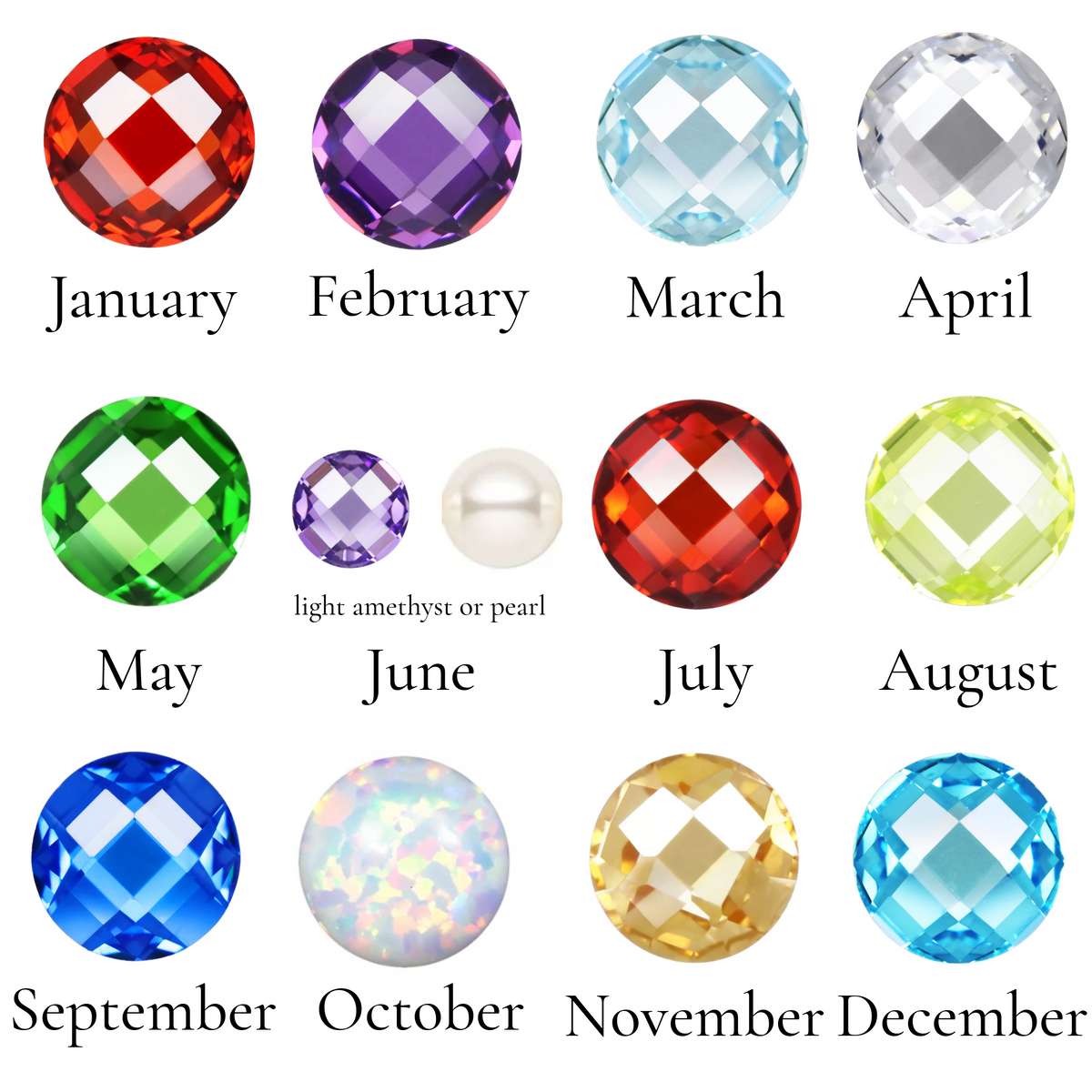 Custom Birthstone Earrings