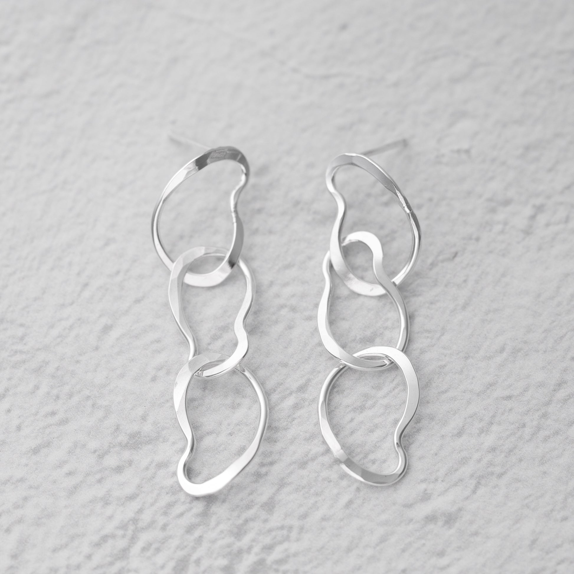Modern Sterling Silver Jewelry, Handmade Argentium Earrings