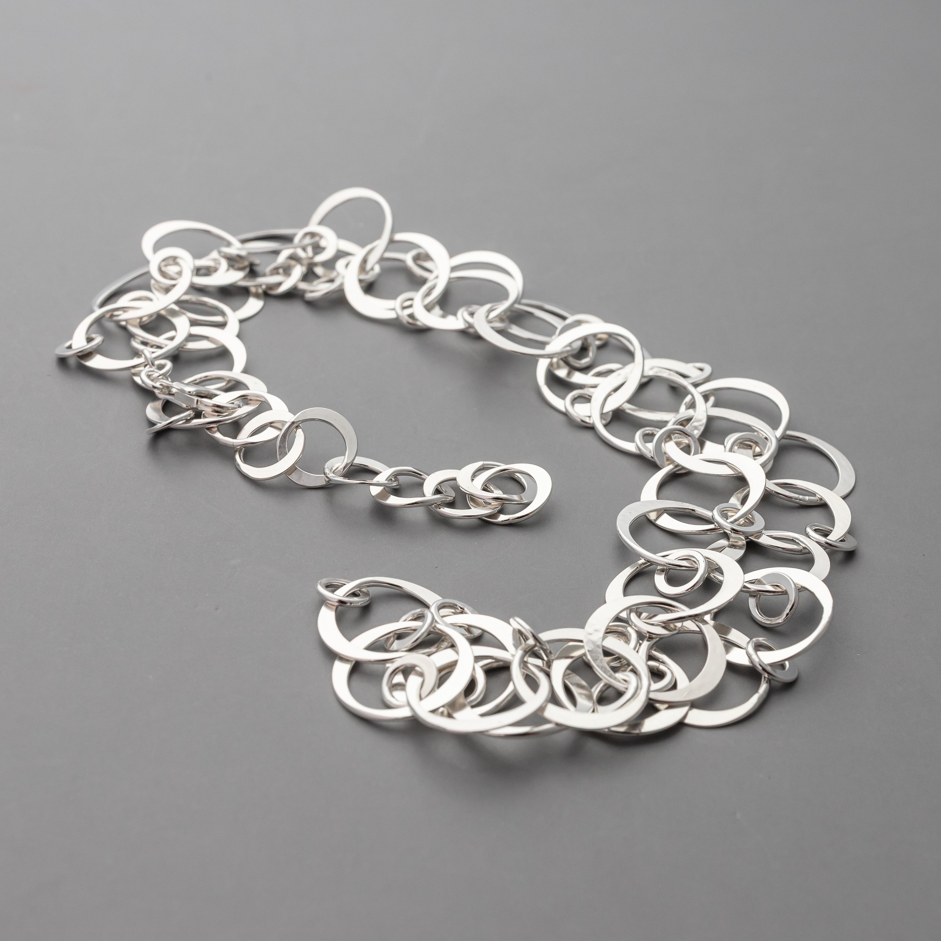 Handmade Circles Chain Necklace