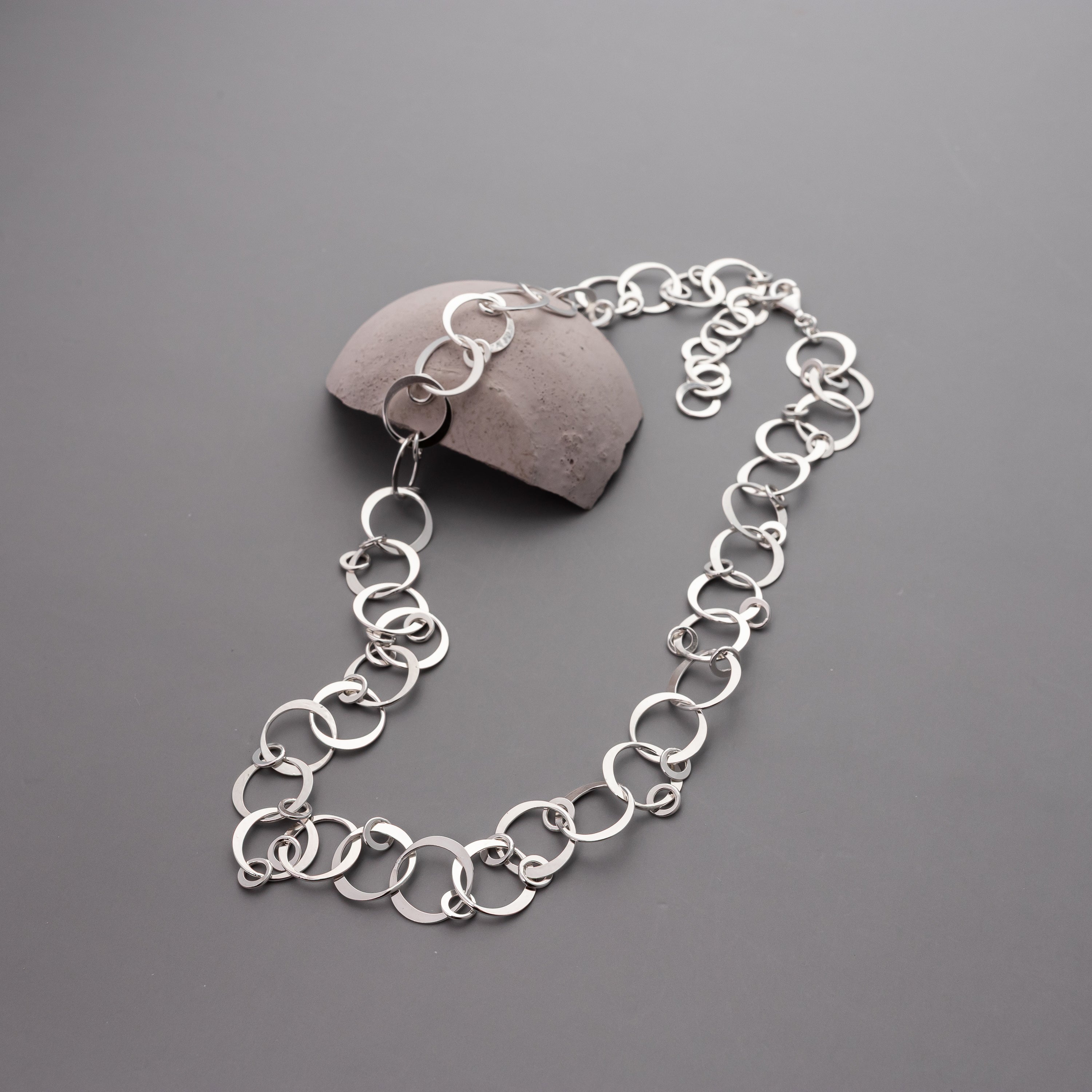 Handmade Circles Chain Necklace