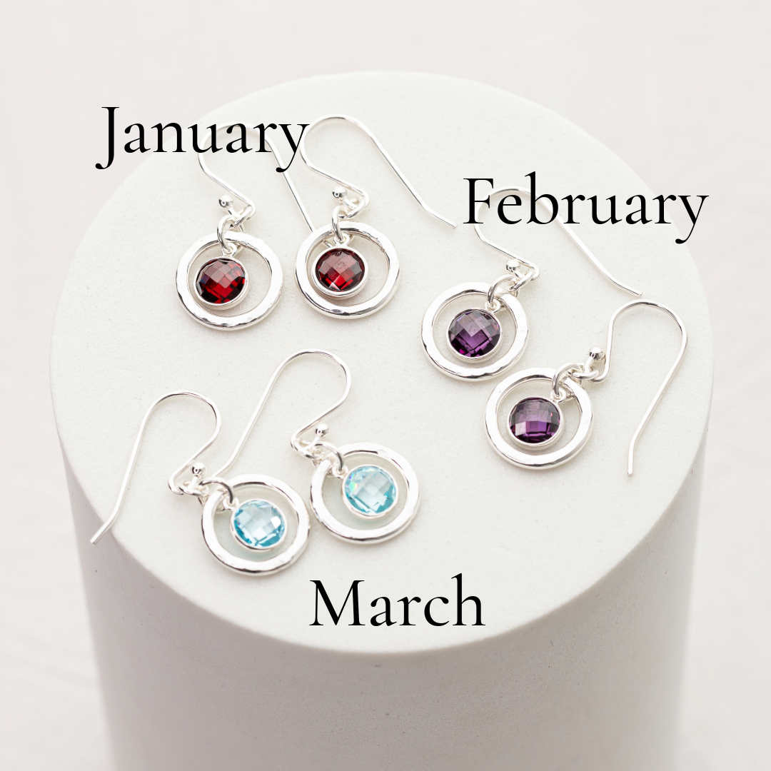 Custom Birthstone Earrings