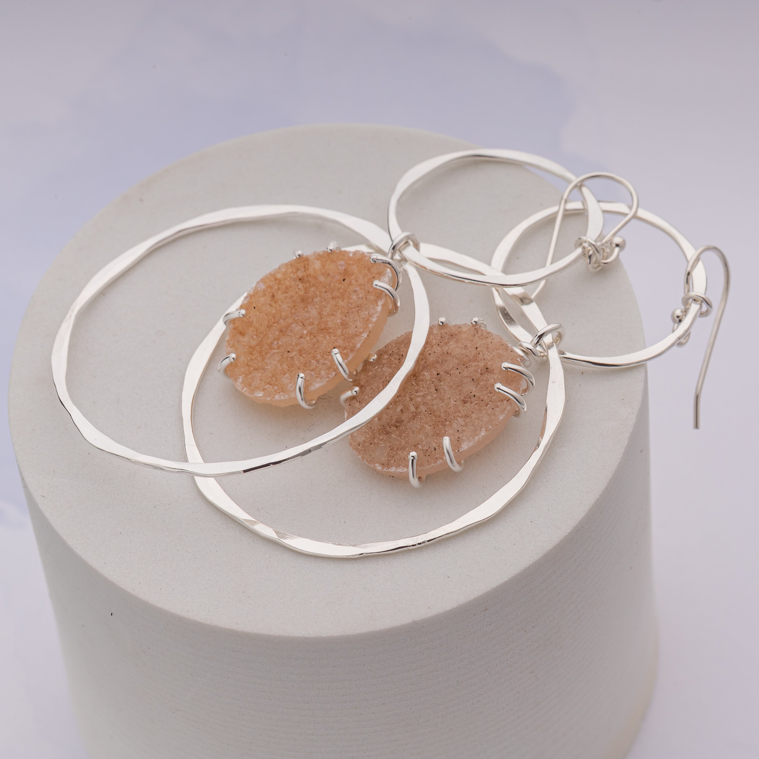 Druzy Statement Earrings