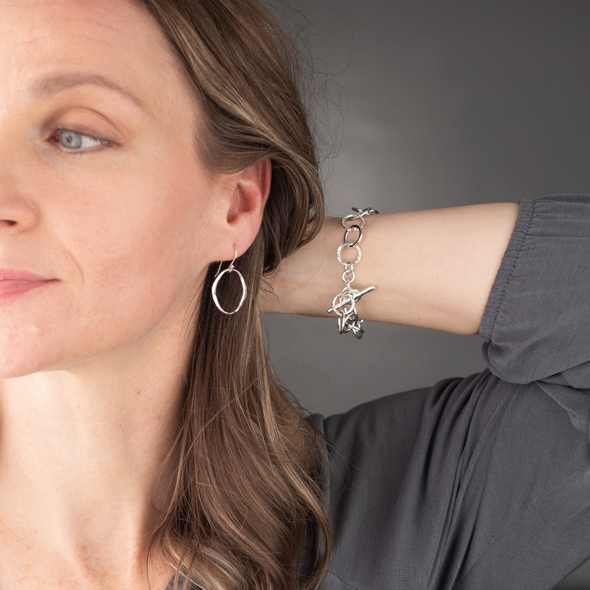 Coin Pearl Toggle Bracelet