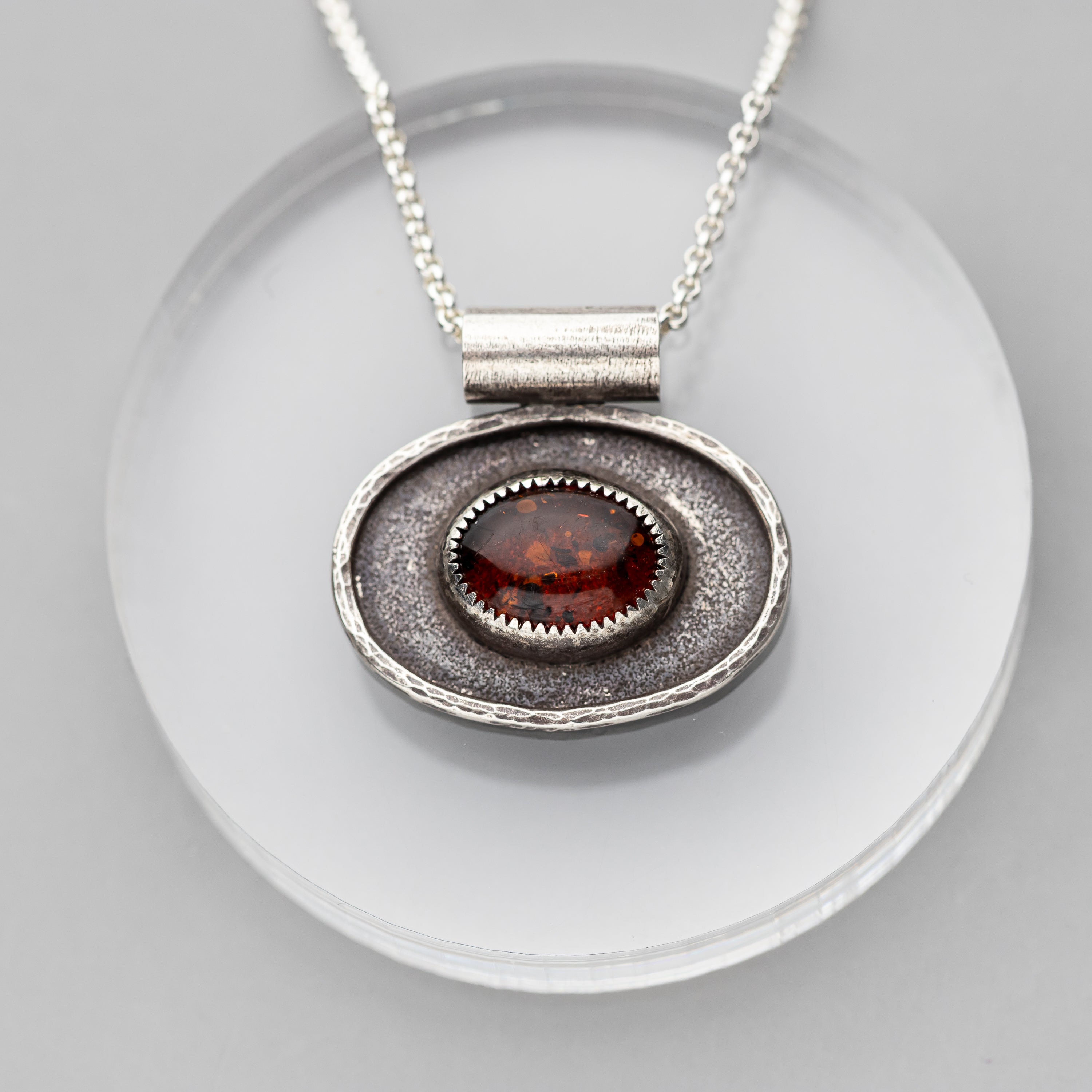 Baltic Amber Pendant Necklace