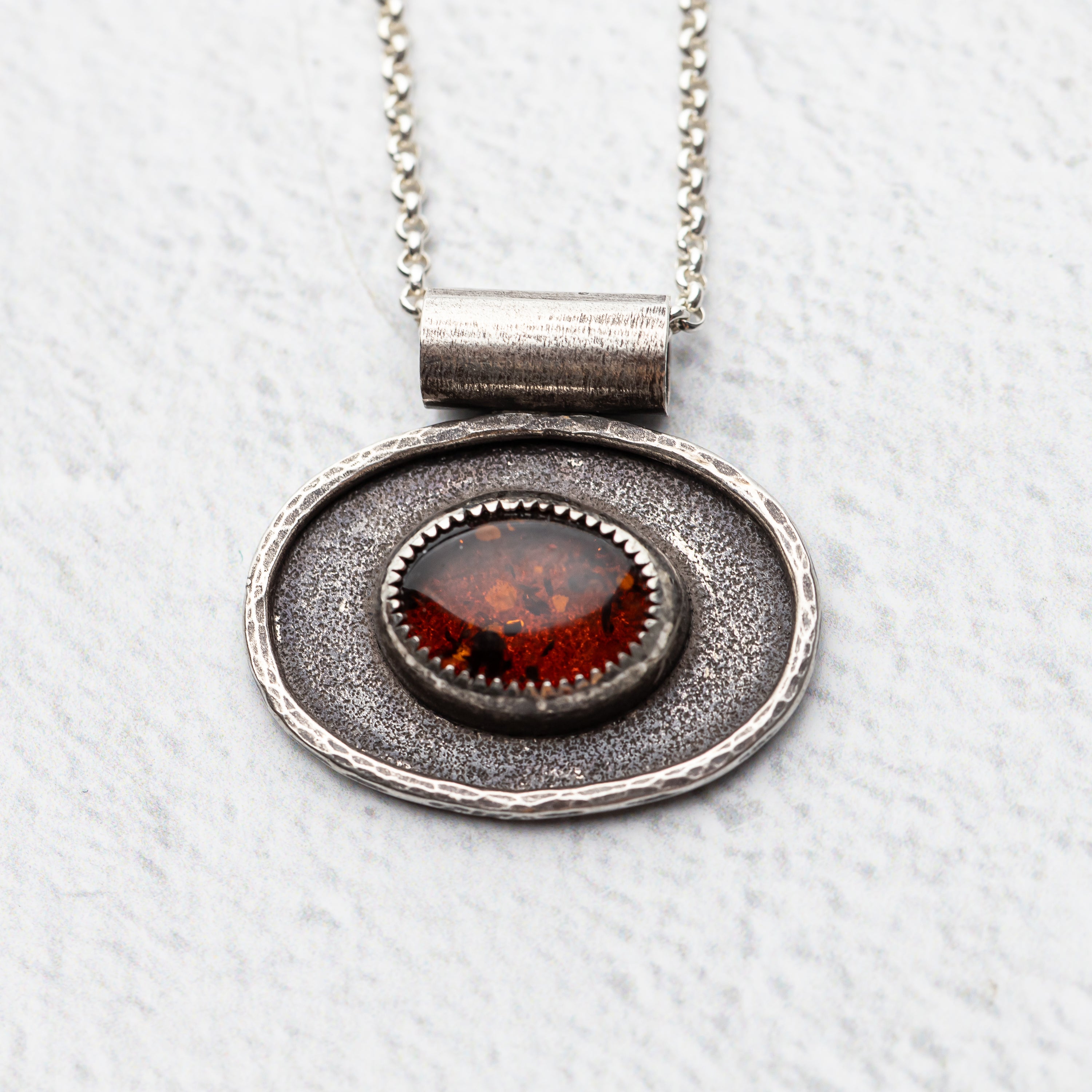 Baltic Amber Pendant Necklace