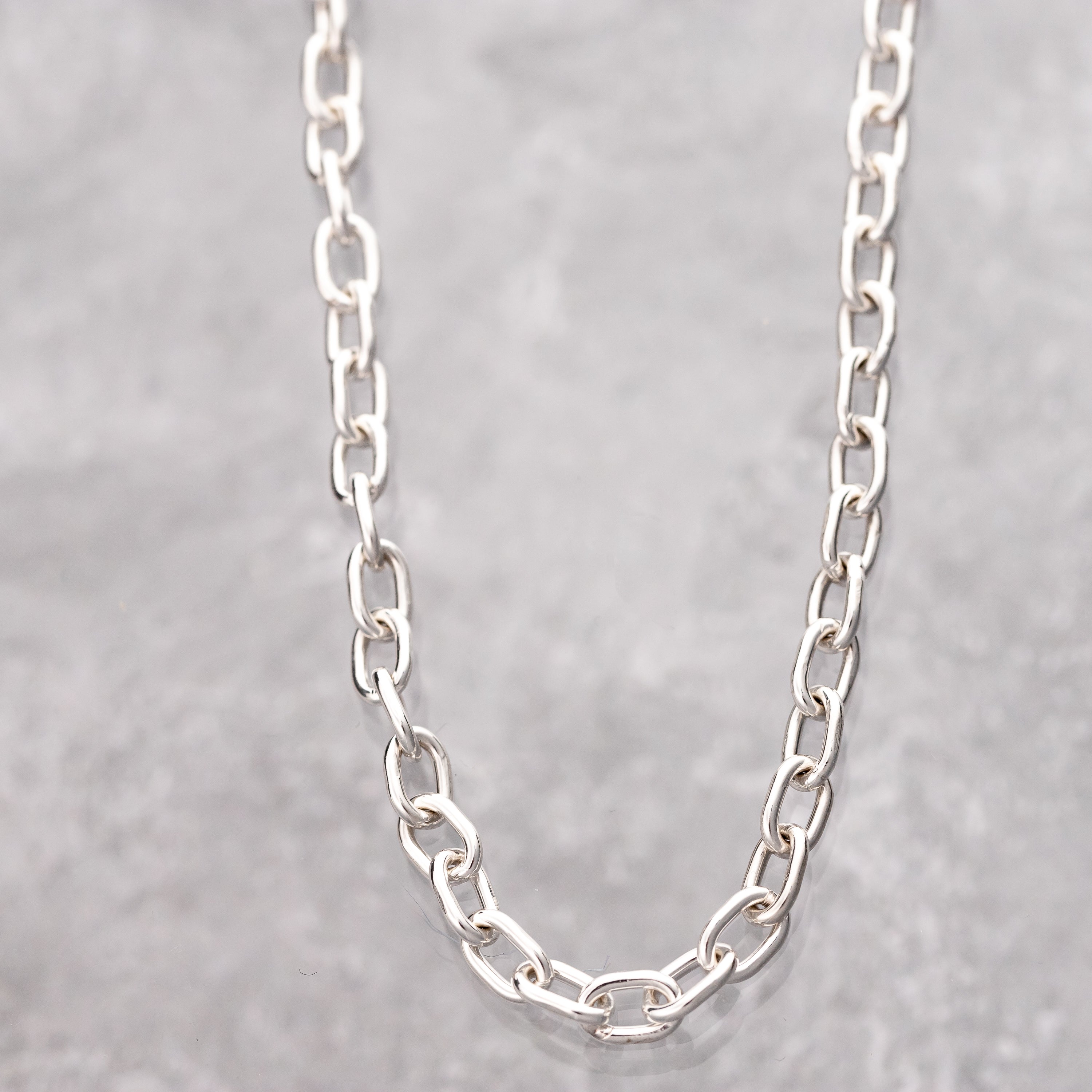 Handmade Silver Chain, Artisan Silver jewelry, Unisex Chain, Argentium Silver  Chain