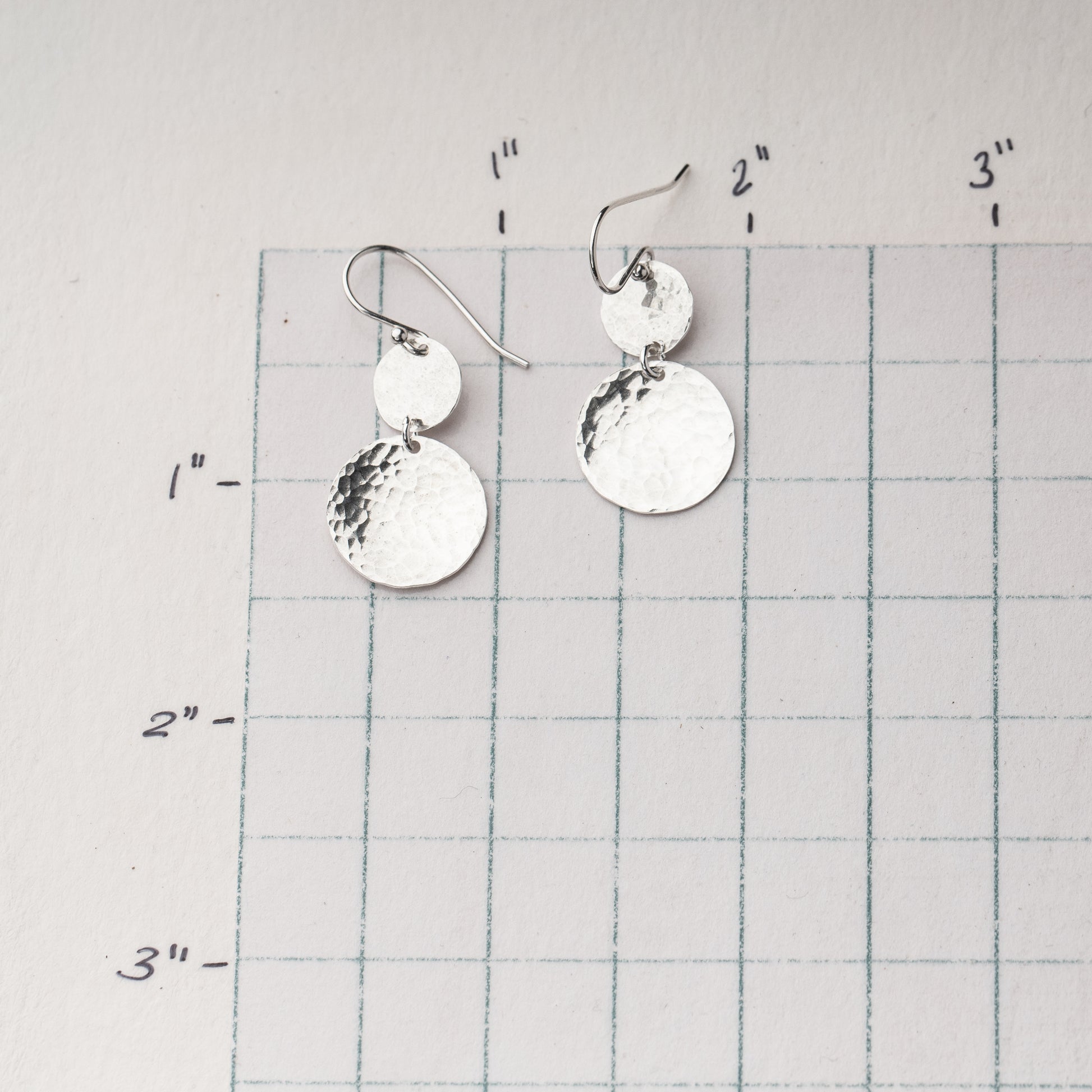 sterling silver everyday earrings with a high polished shine