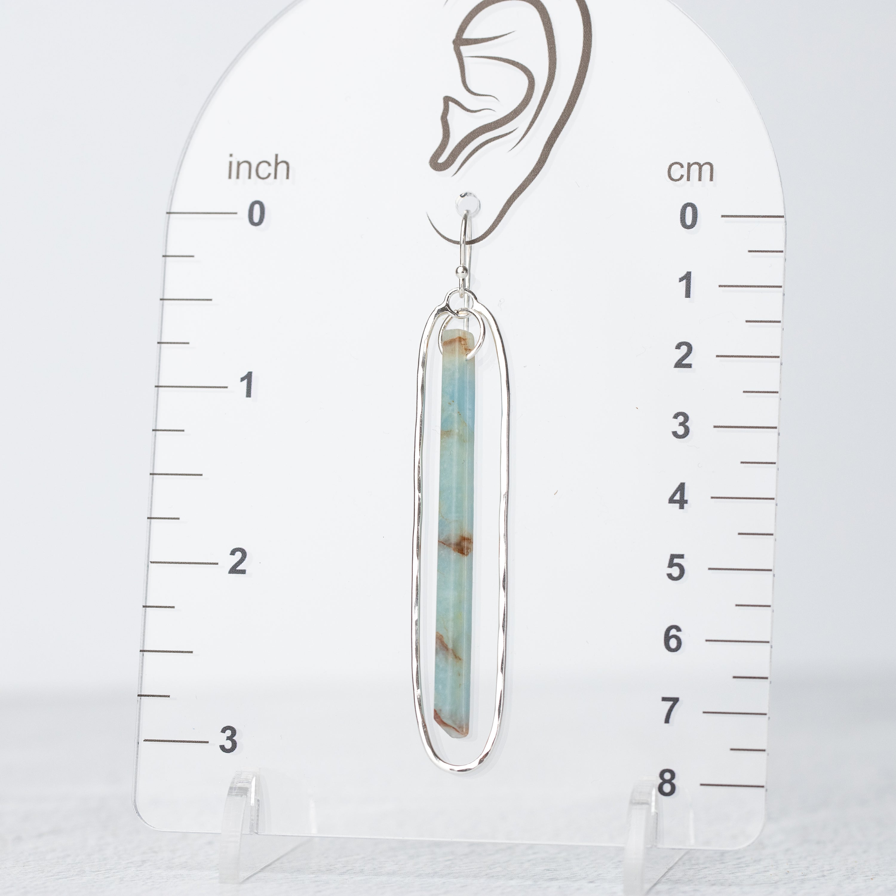 Blue Calcite Extra Long Dangles