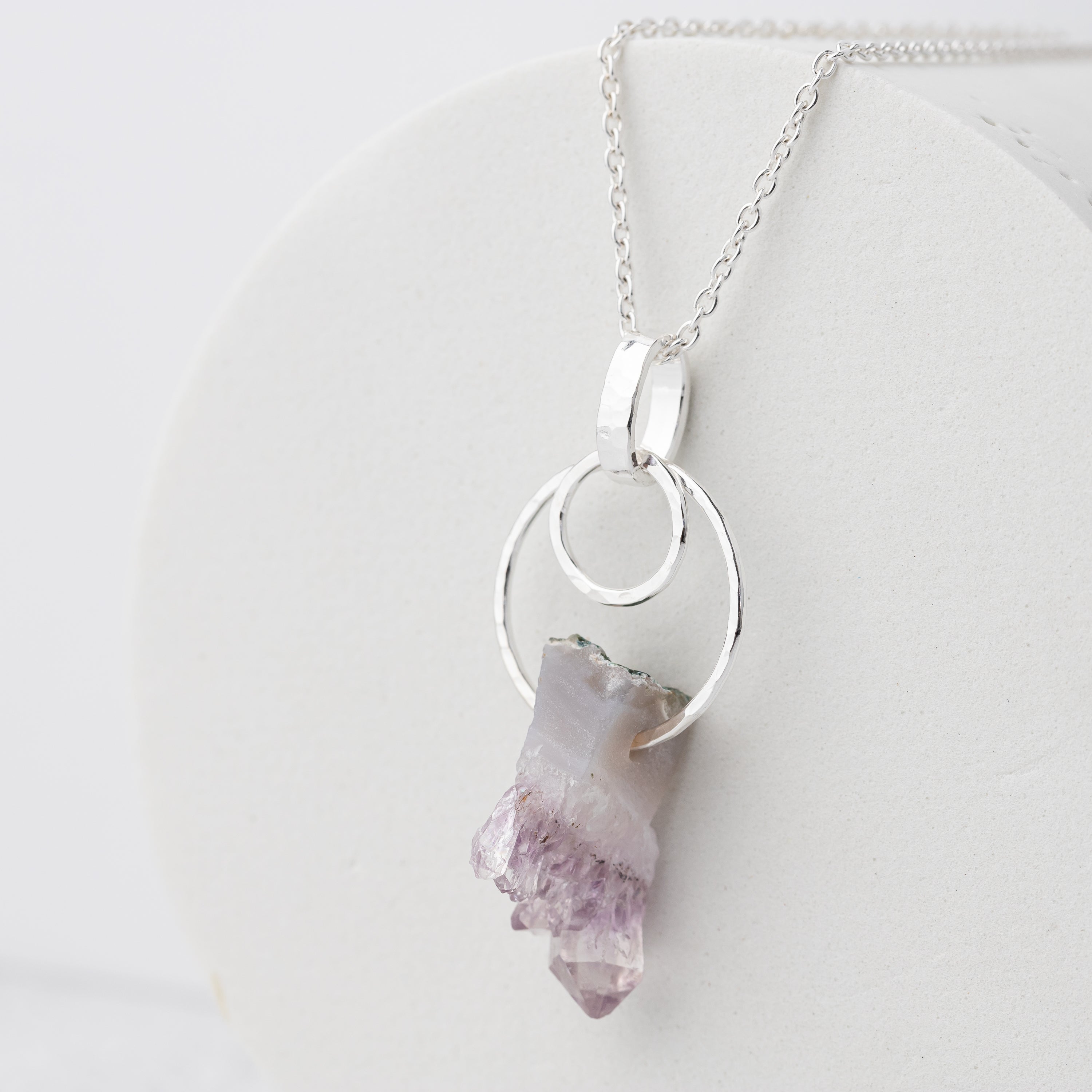 Raw Amethyst Stalactite Necklace