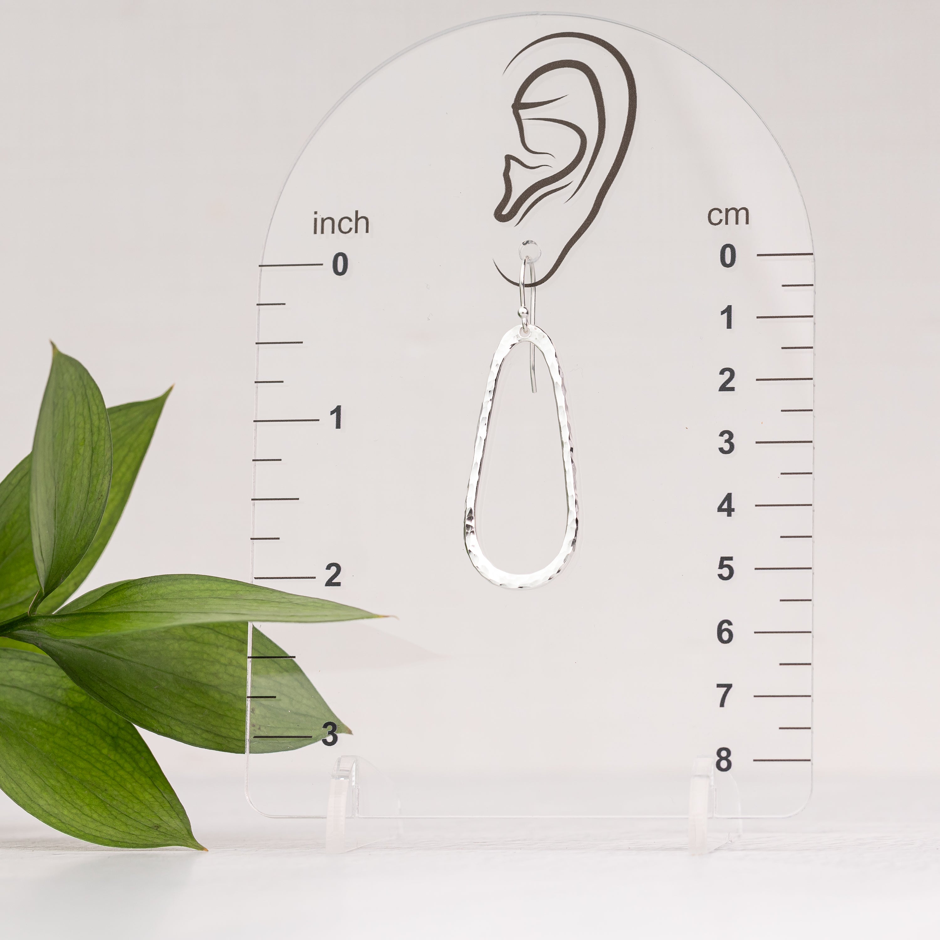 Hammered Teardrop Earrings