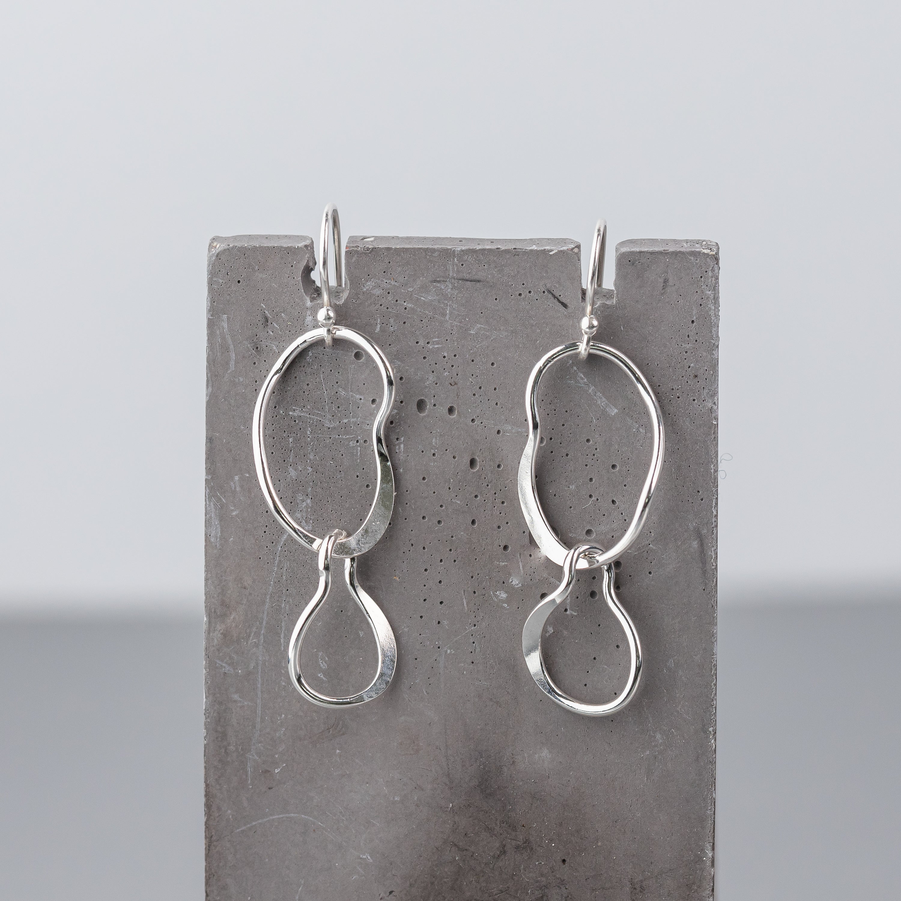 Organic Link Dangle Earrings