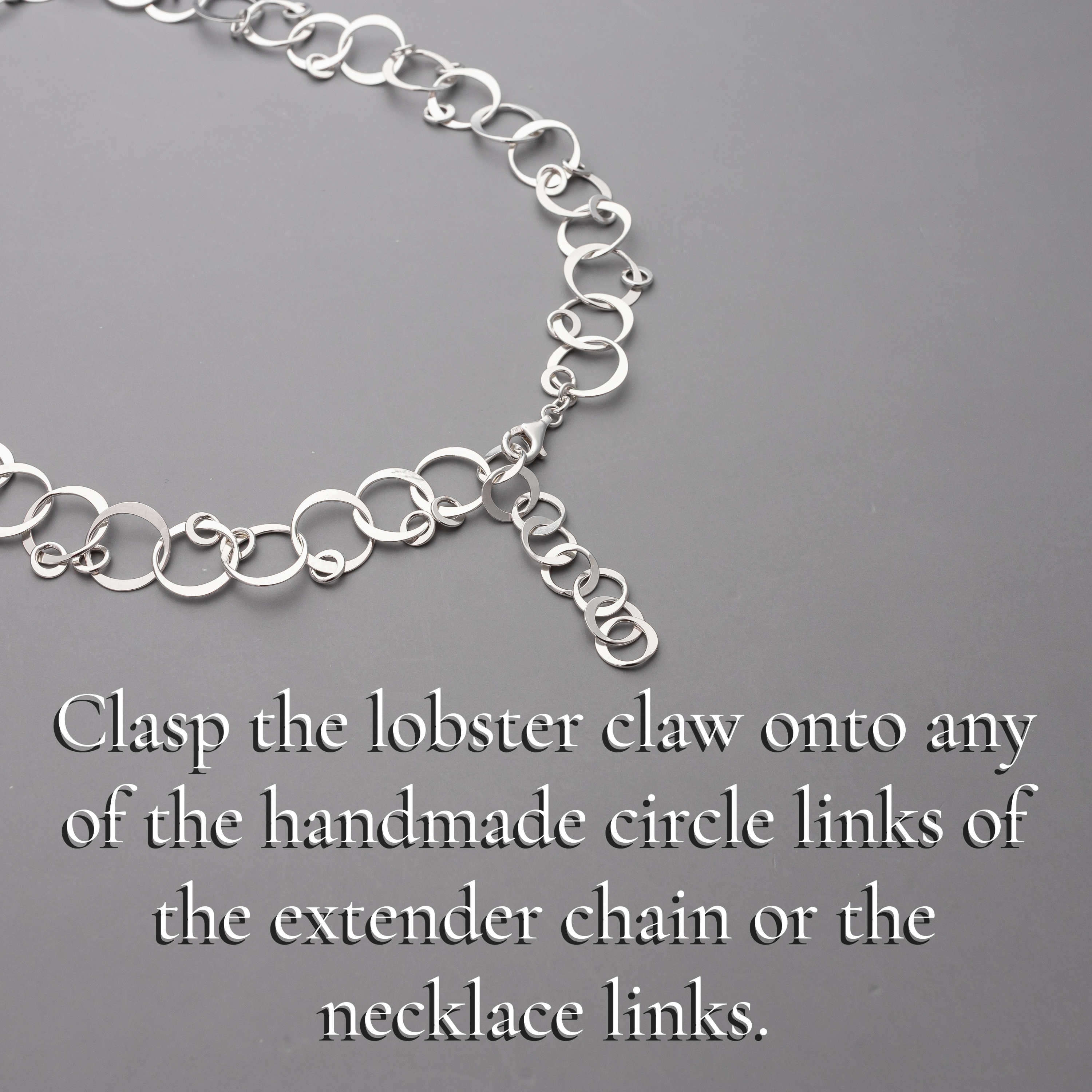 Handmade Circles Chain Necklace