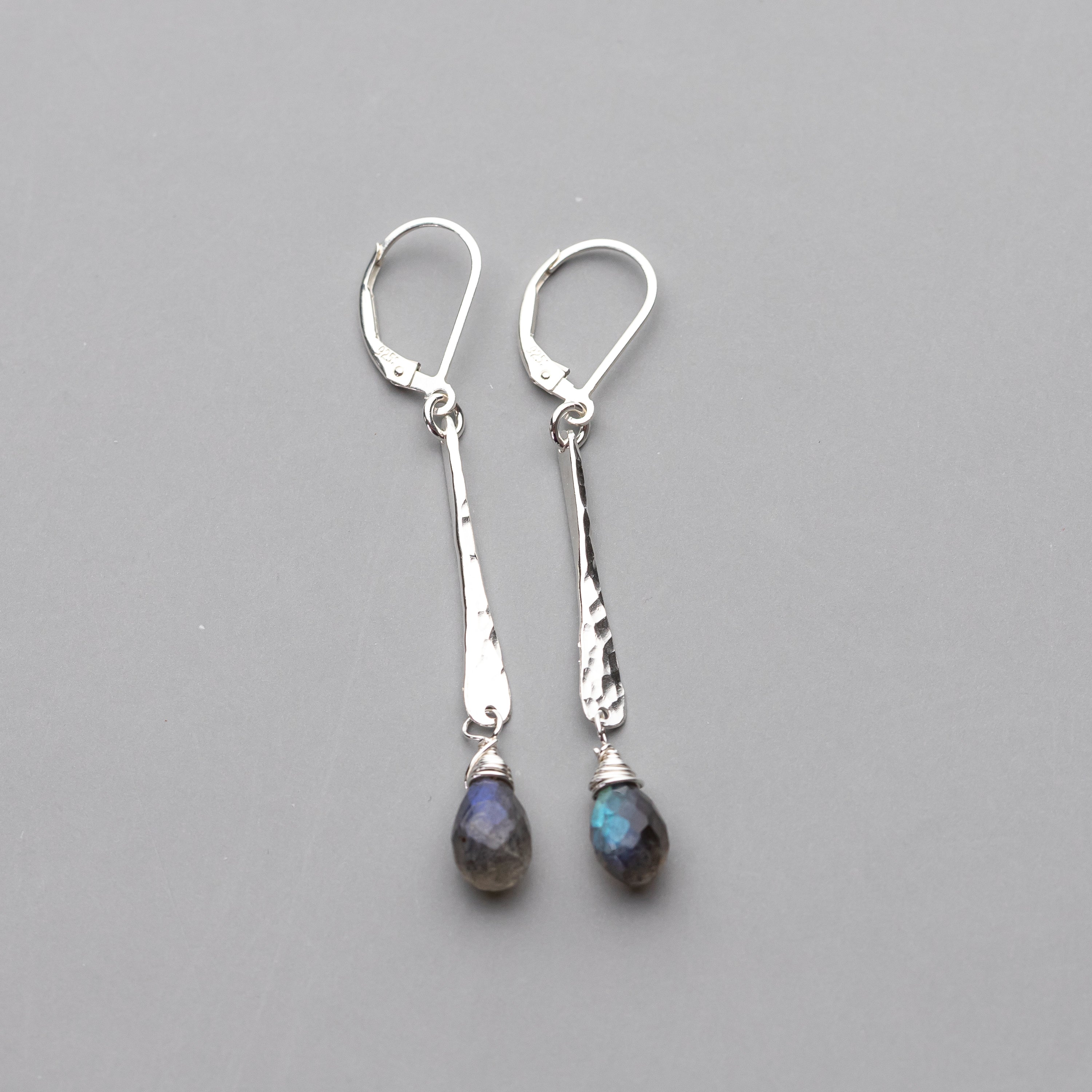 Labradorite Teardrop Earrings