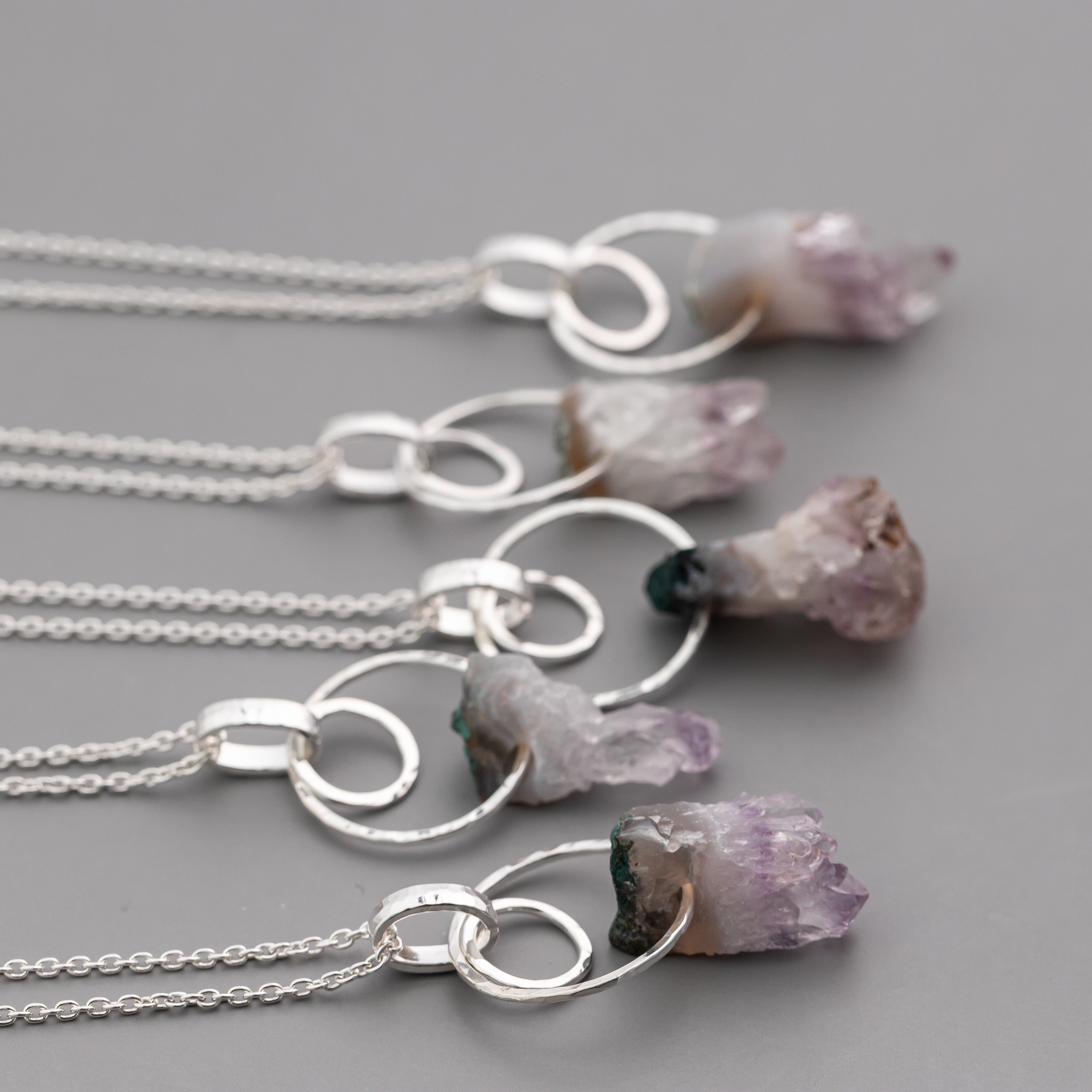 Raw Amethyst Stalactite Necklace