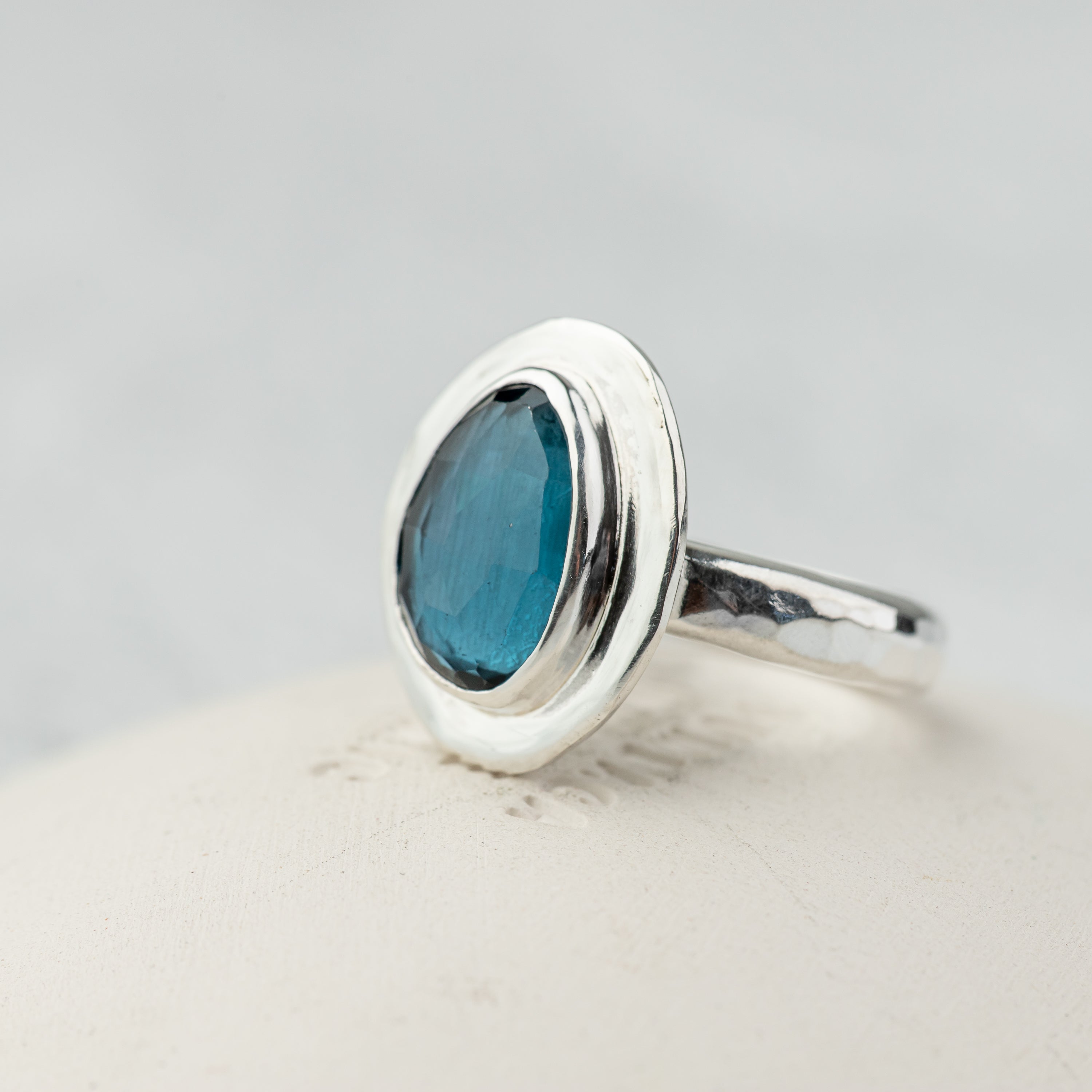 Blue Topaz Ring - Size 9