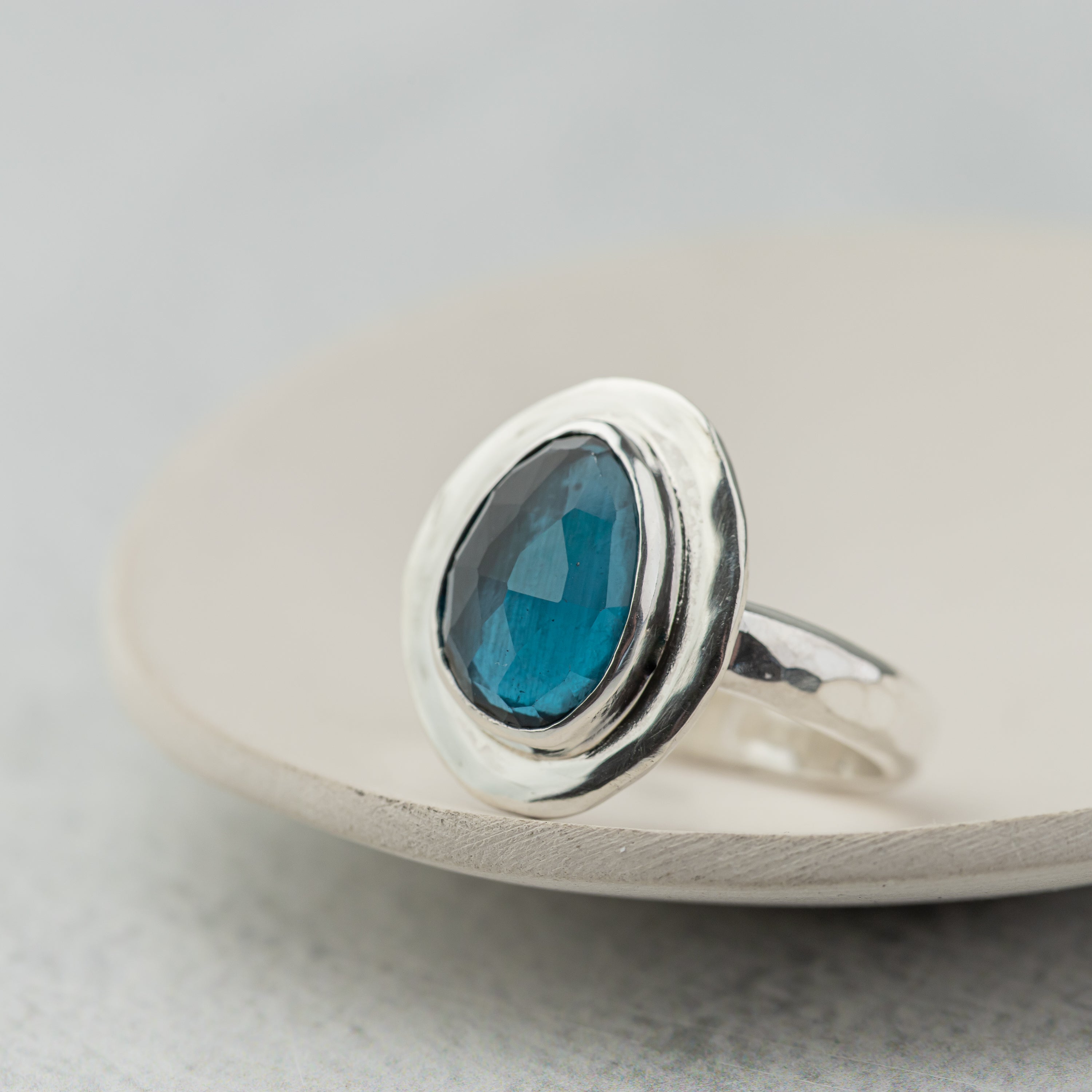 Blue Topaz Ring - Size 9