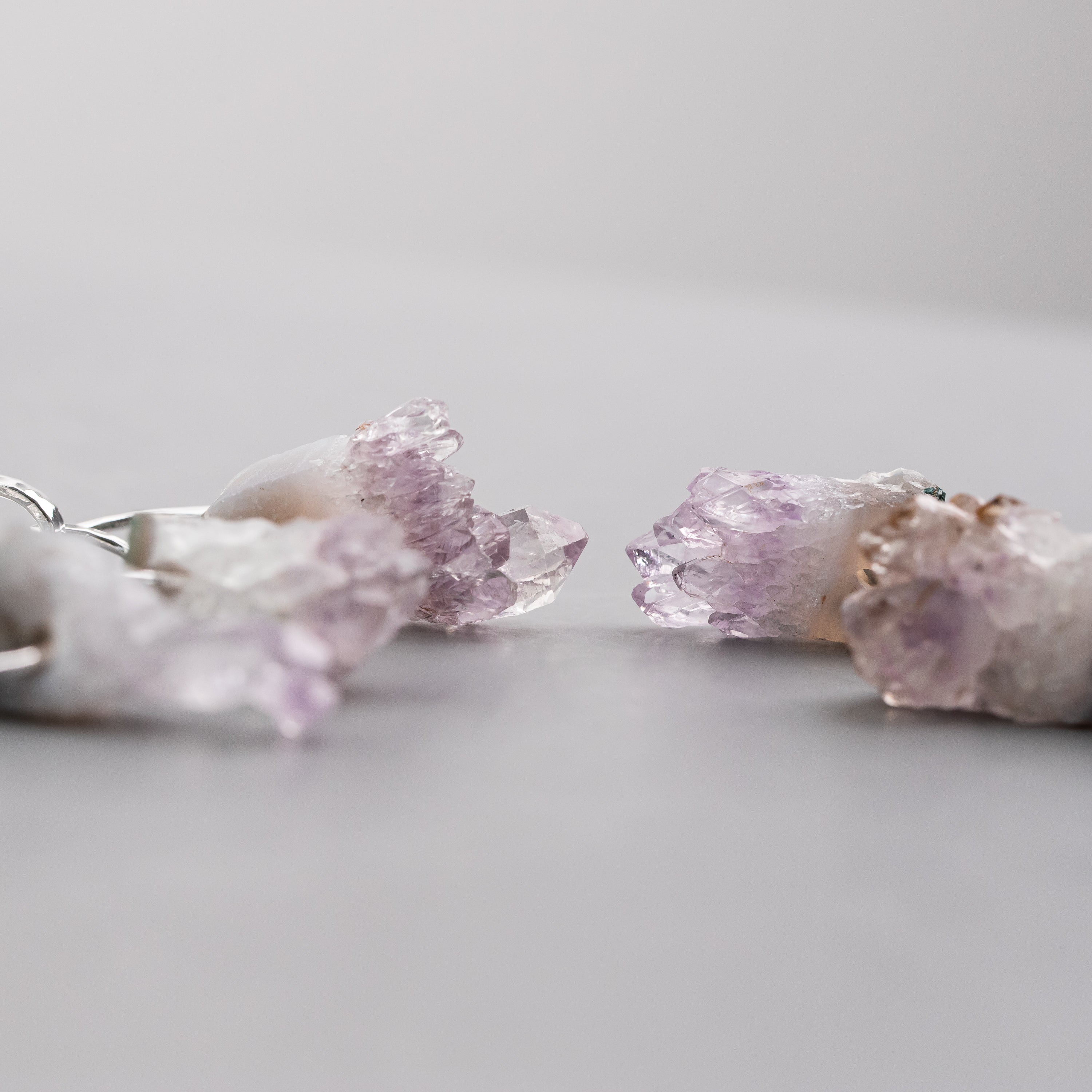 Raw Amethyst Stalactite Necklace