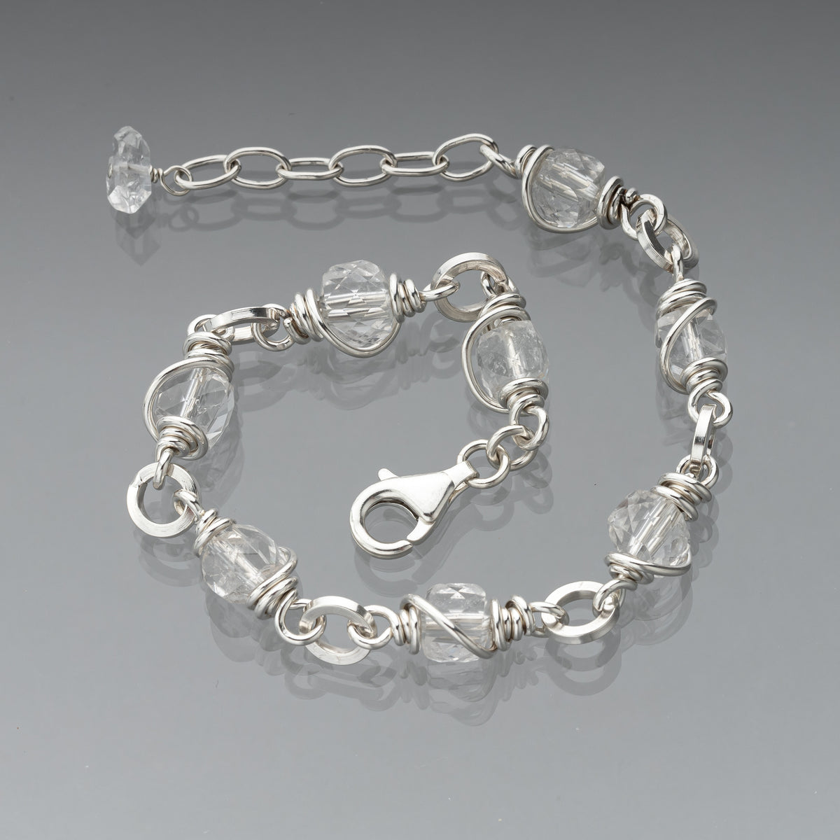 Quartz Crystal Wrapped Bracelet