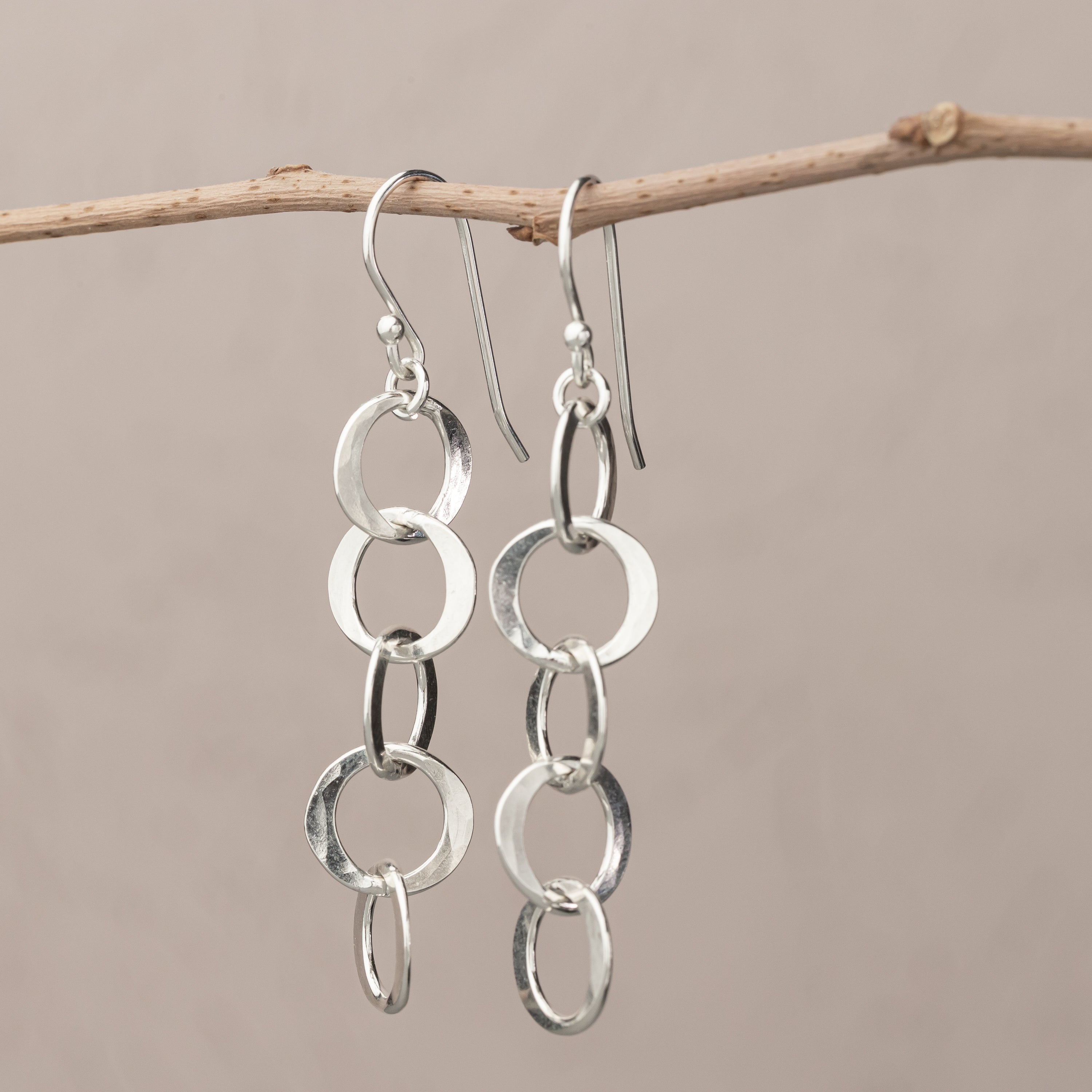 Linked Circle Earrings