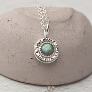 Sterling Silver Labradorite Pendant Necklace