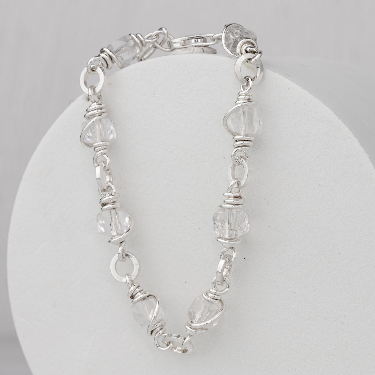 Quartz Crystal Wrapped Bracelet