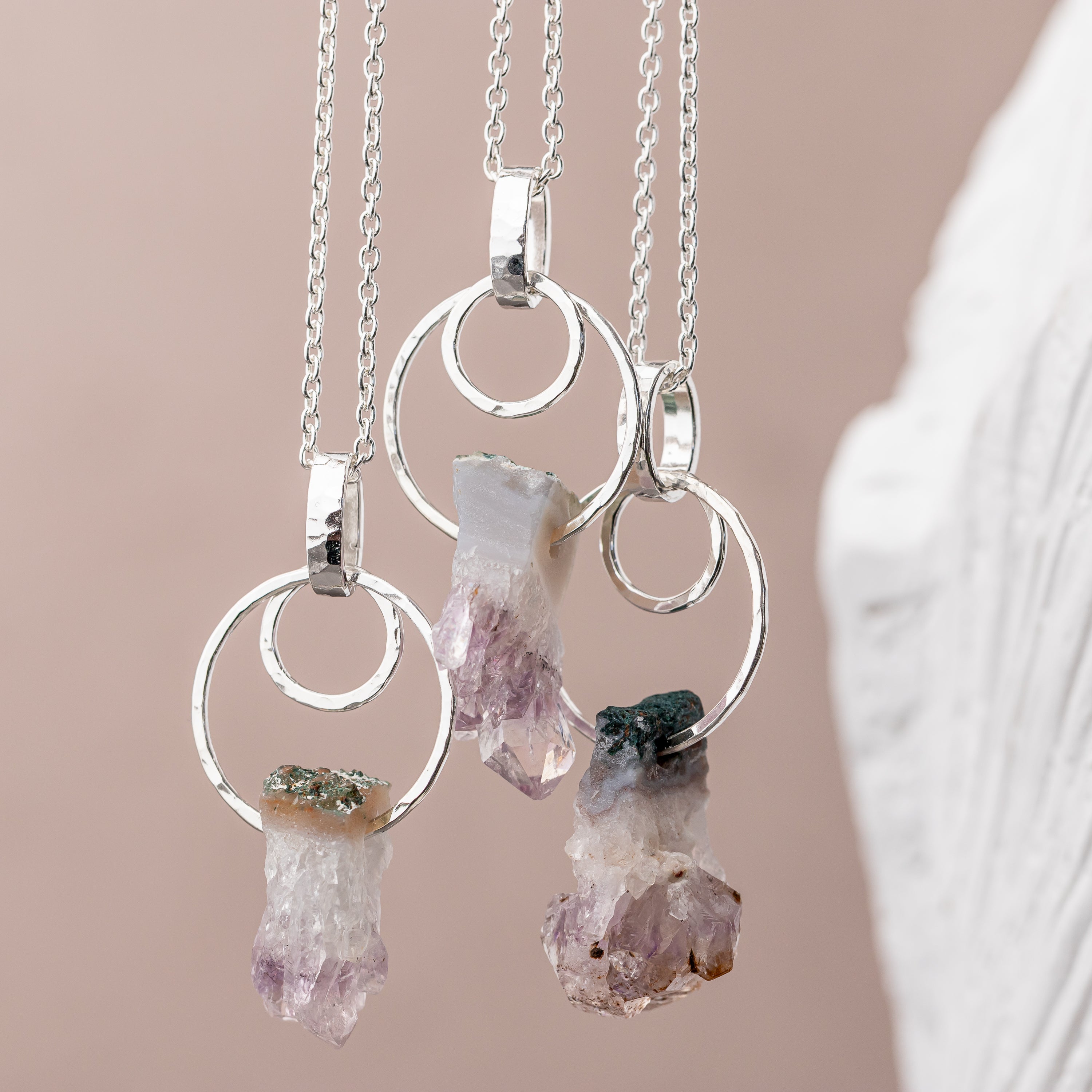 Raw Amethyst Stalactite Necklace